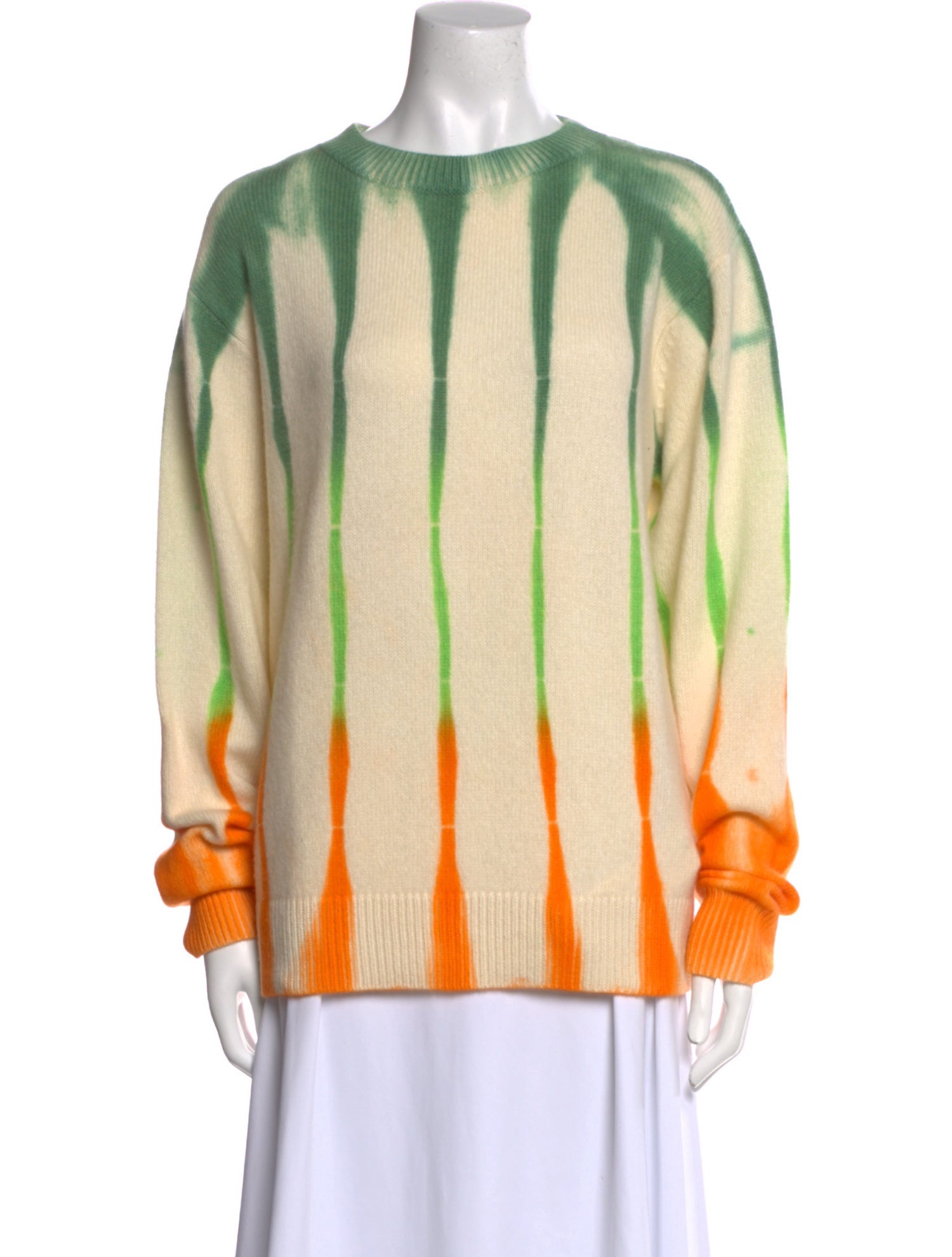 The Elder Statesman Cashmere Tie-Dye Print Sweater