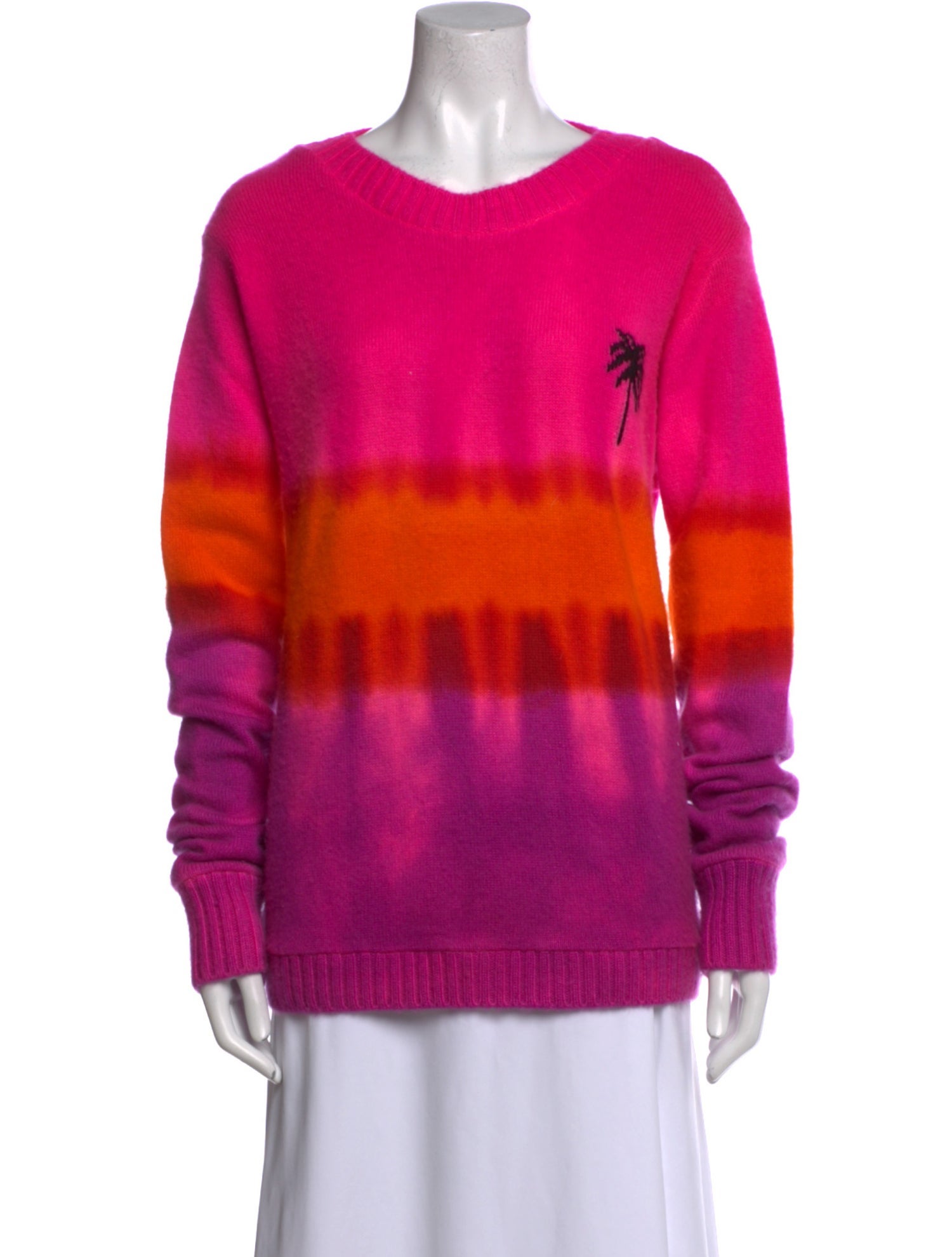 The Elder Statesman Cashmere Tie-Dye Print Sweater