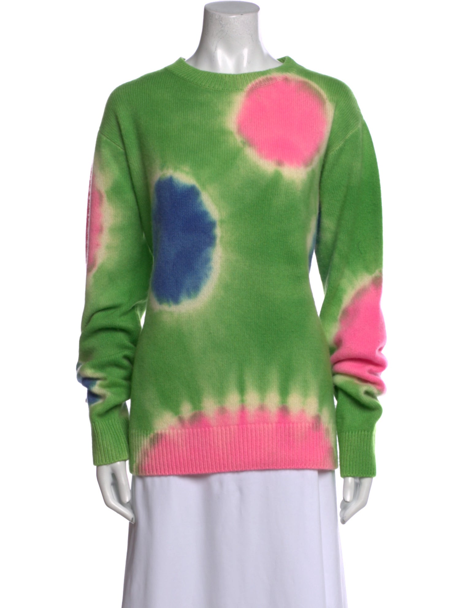 The Elder Statesman Cashmere Tie-Dye Print Sweater