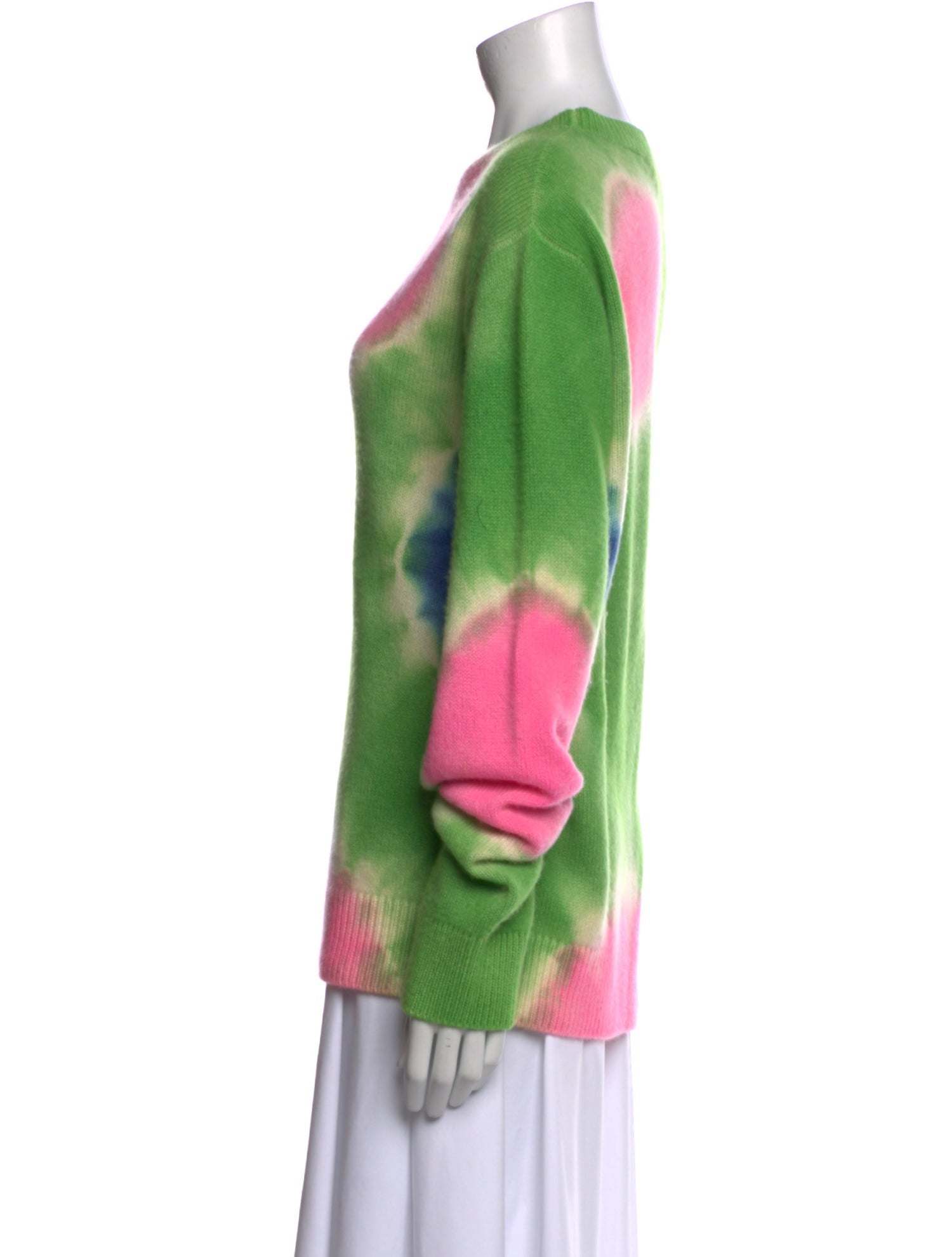 The Elder Statesman Cashmere Tie-Dye Print Sweater