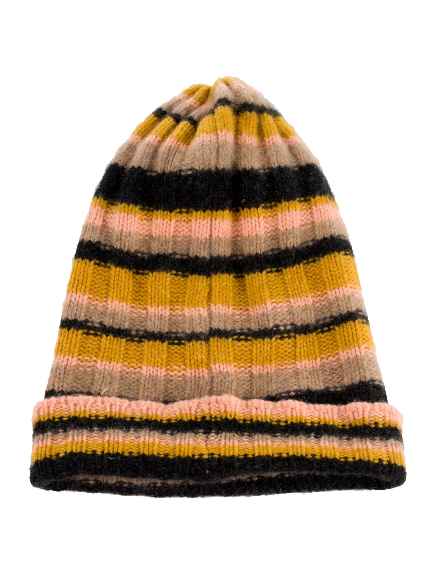 The Elder Statesman Knit Woven Beanie Hat