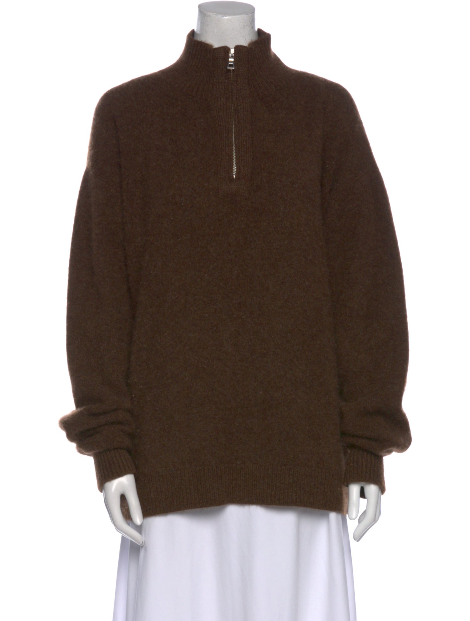 The Elder Statesman Cashmere Mock Neck Sweater