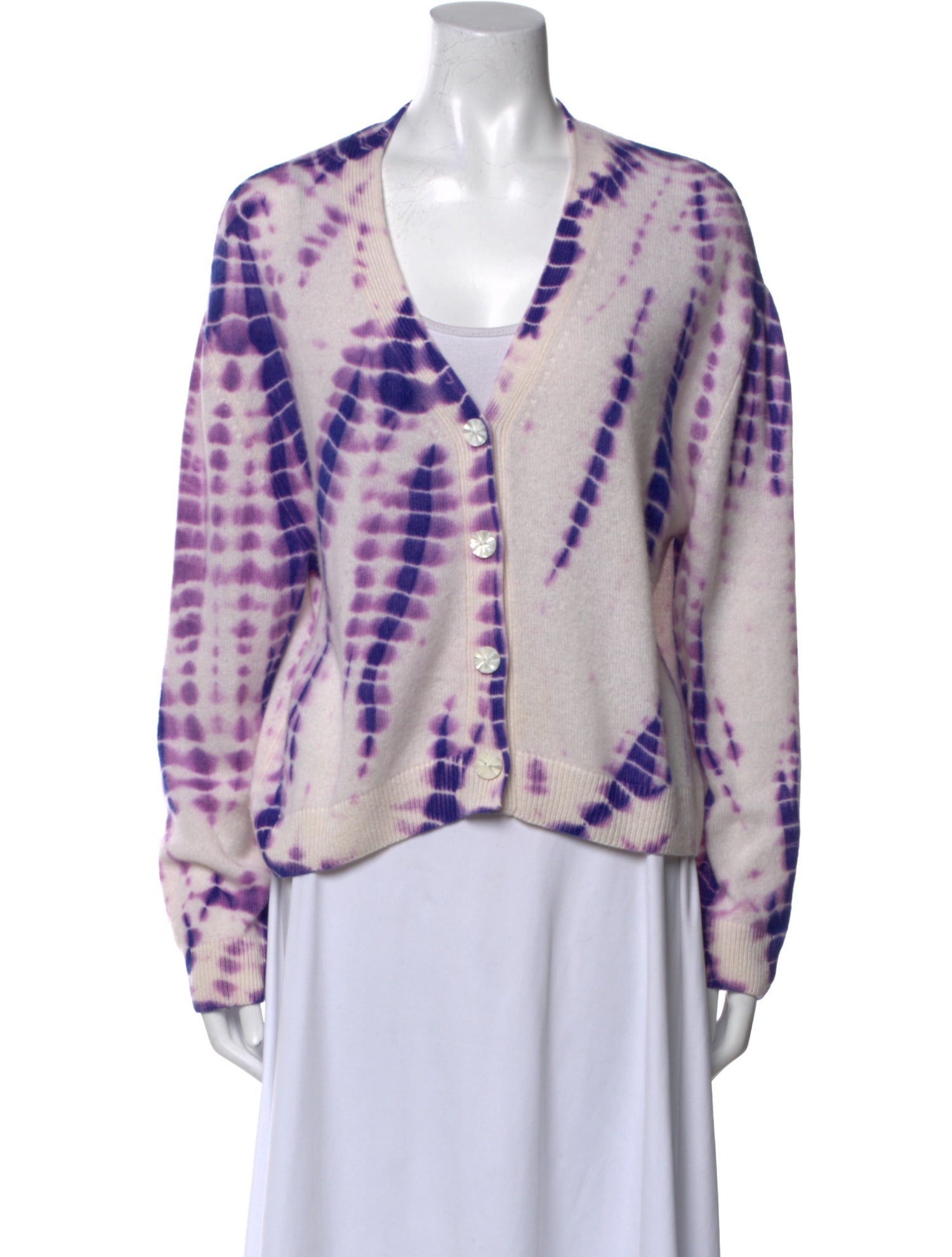 The Elder Statesman Cashmere Tie-Dye Print Sweater