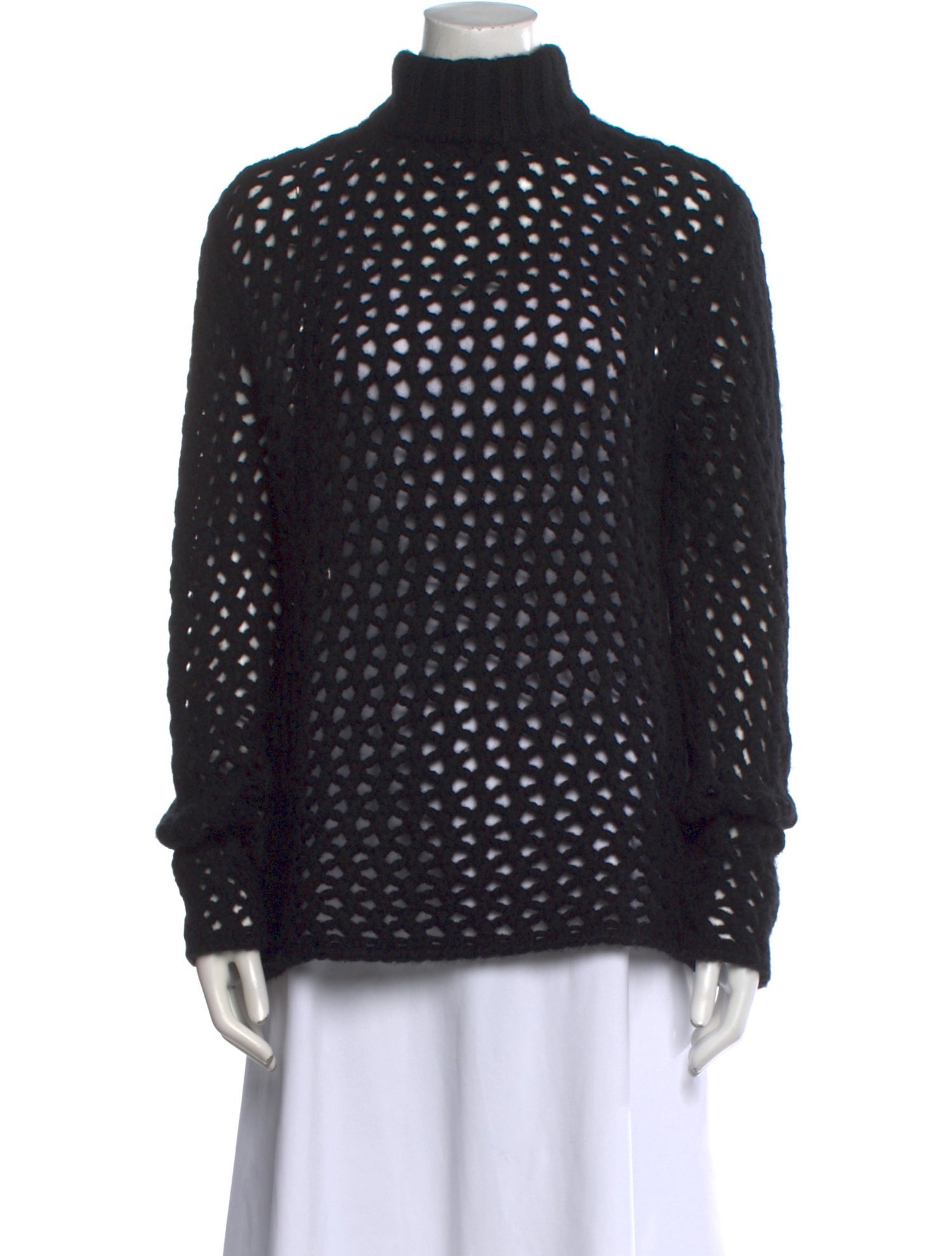 The Elder Statesman Patterned Turtleneck Sweater