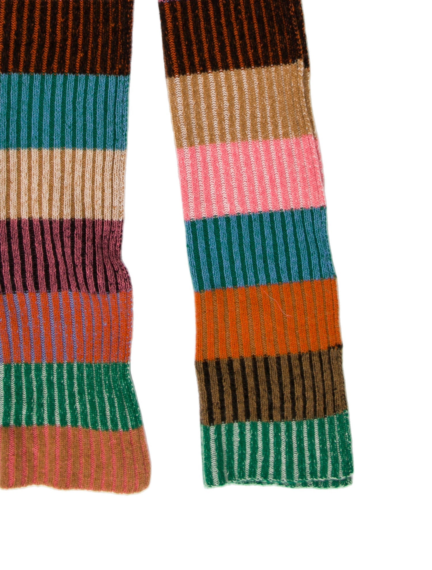 The Elder Statesman Cashmere Striped Scarf