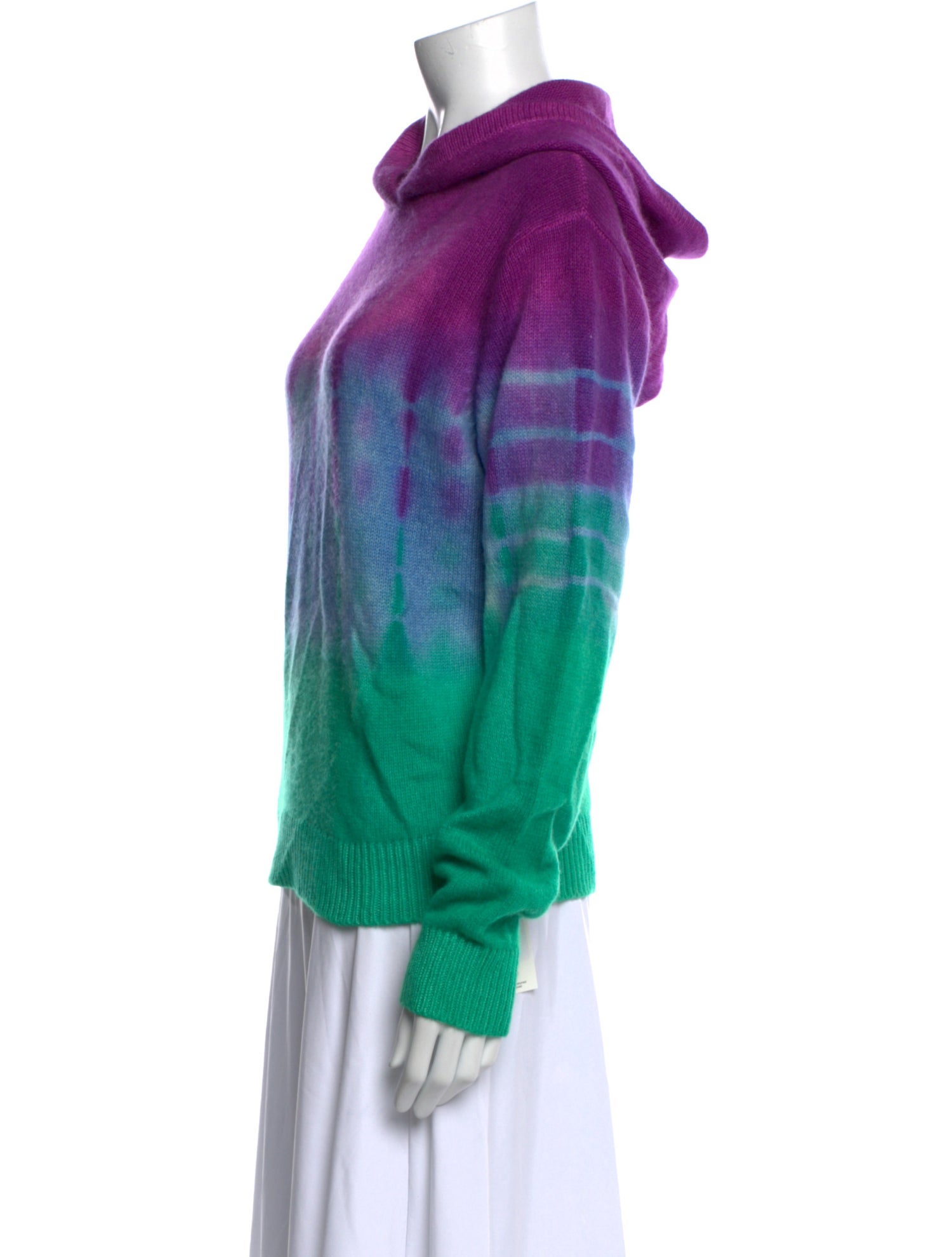 The Elder Statesman Cashmere Tie-Dye Print Sweatshirt