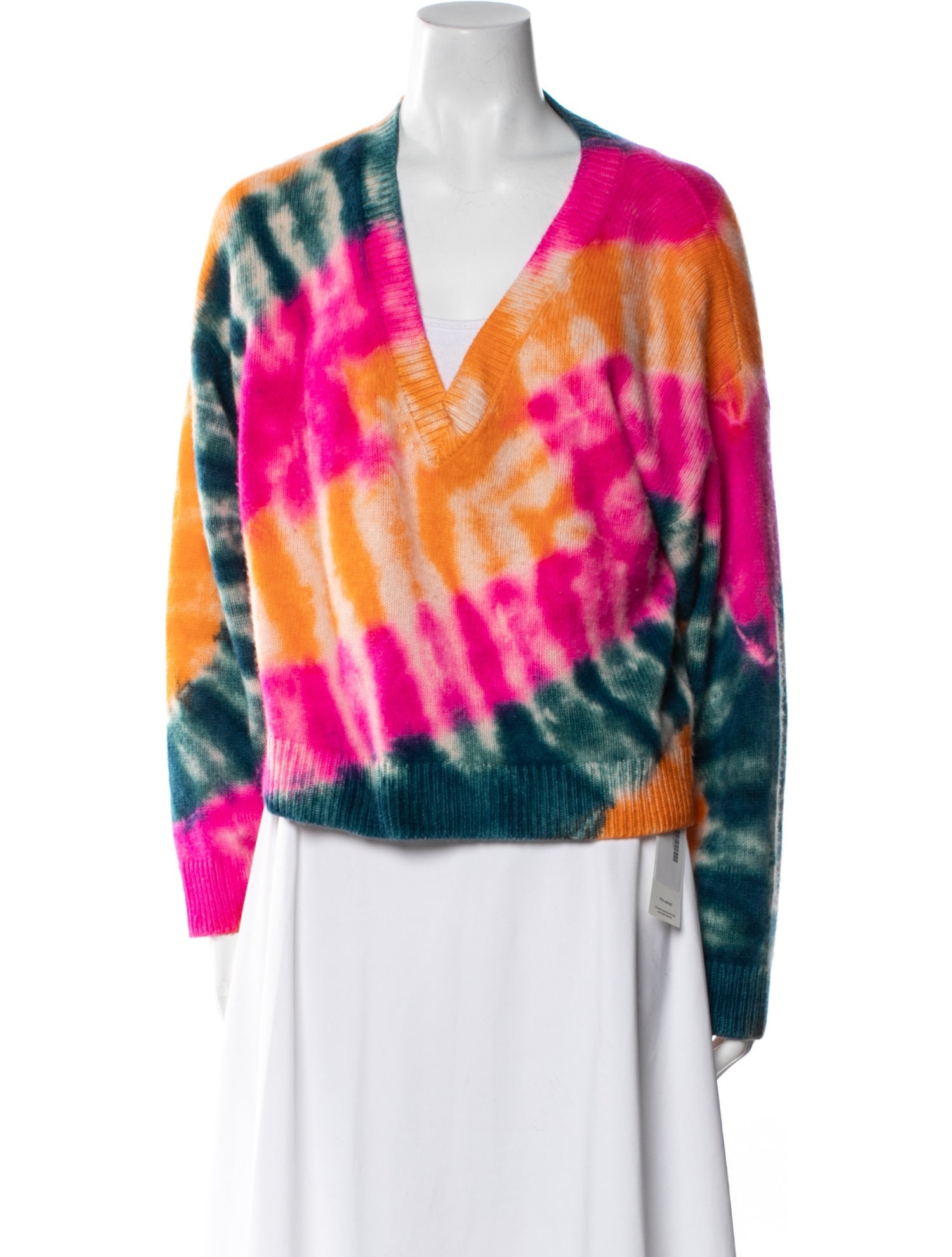 The Elder Statesman Cashmere Tie-Dye Print Sweater