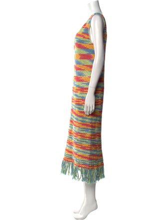 The Elder Statesman Striped Long Dress