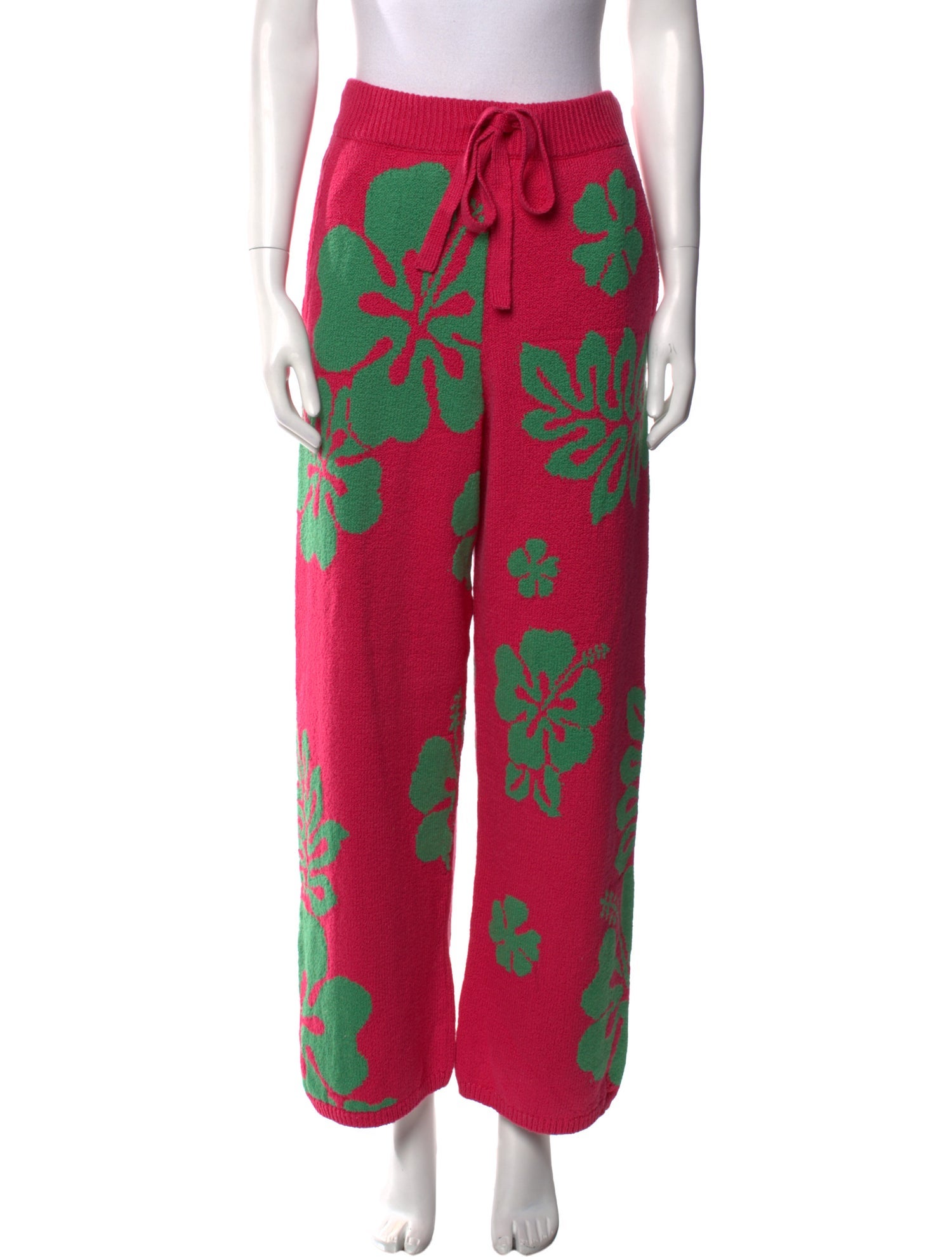 The Elder Statesman Floral Print Wide Leg Pants w/ Tags