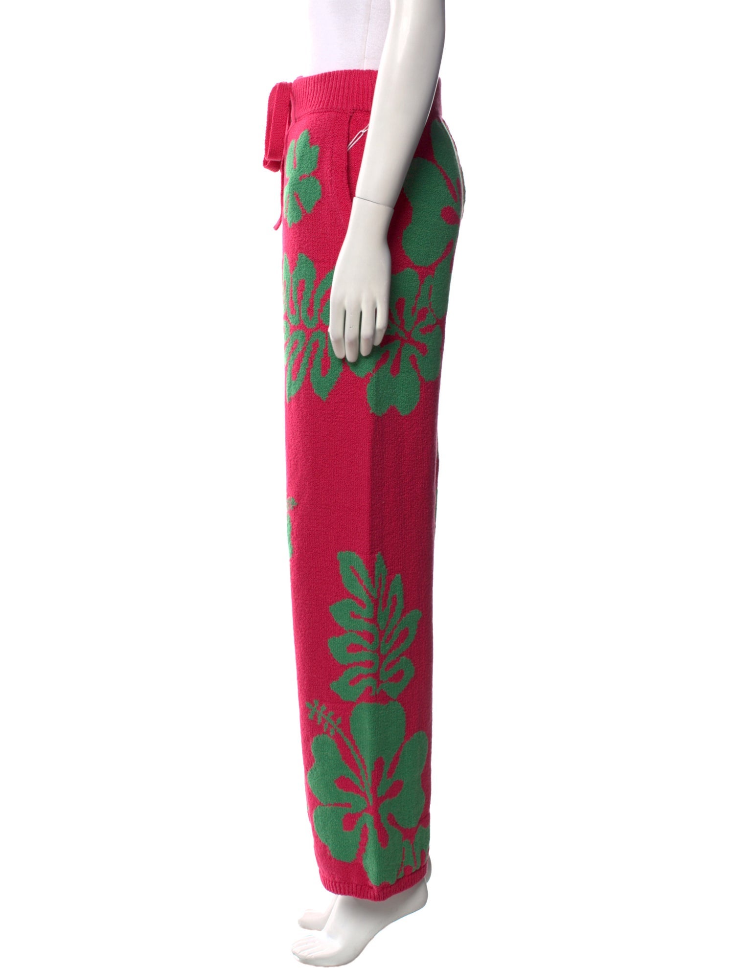 The Elder Statesman Floral Print Wide Leg Pants w/ Tags