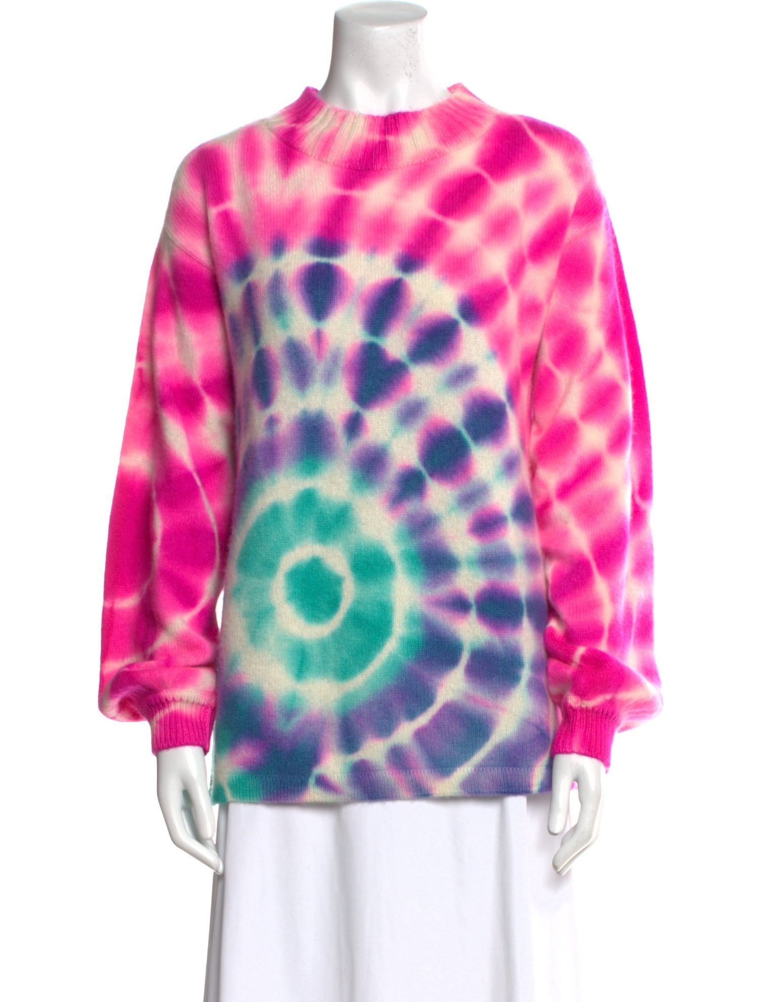 The Elder Statesman Cashmere Tie-Dye Print Sweater