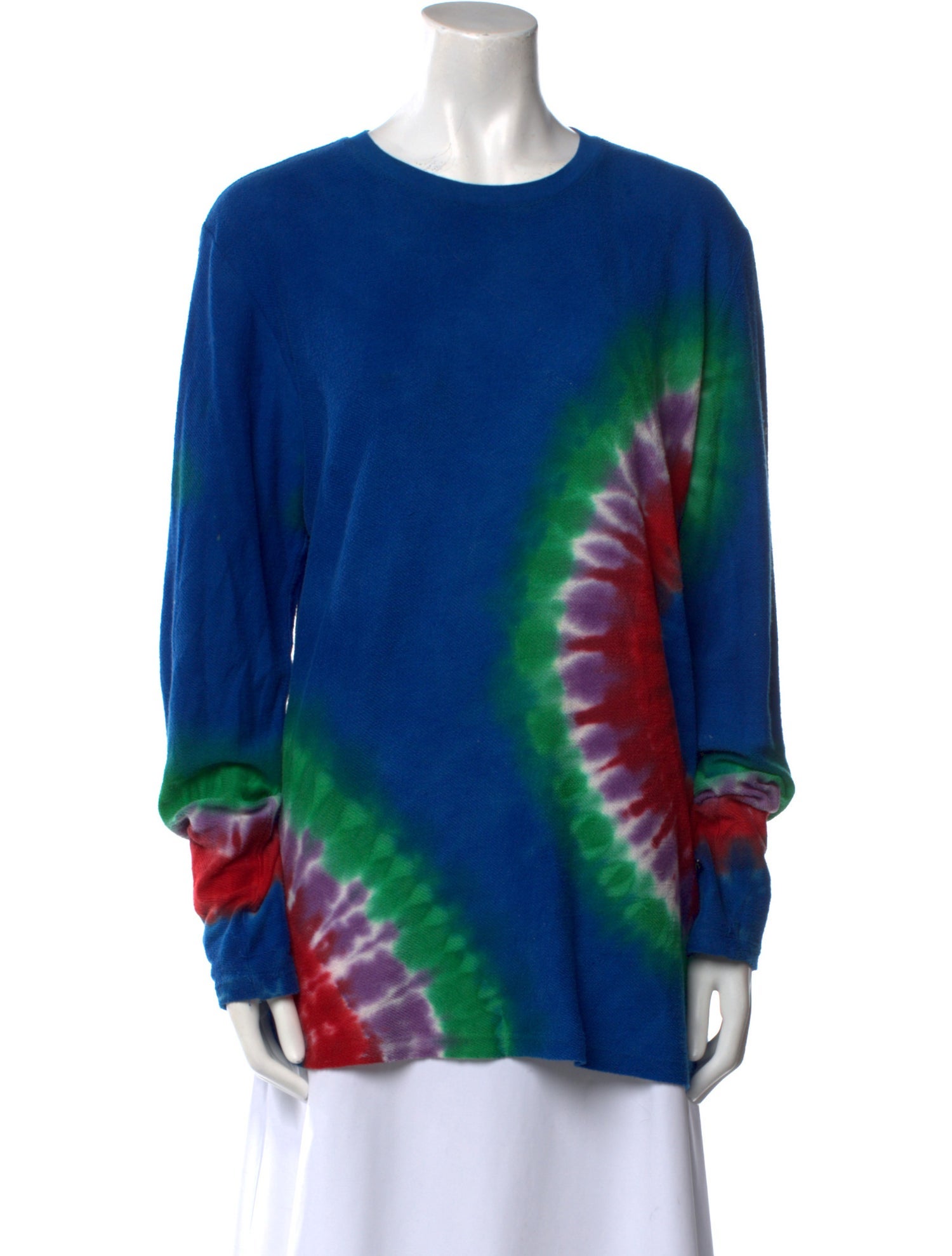 The Elder Statesman Tie-Dye Print Crew Neck Tunic