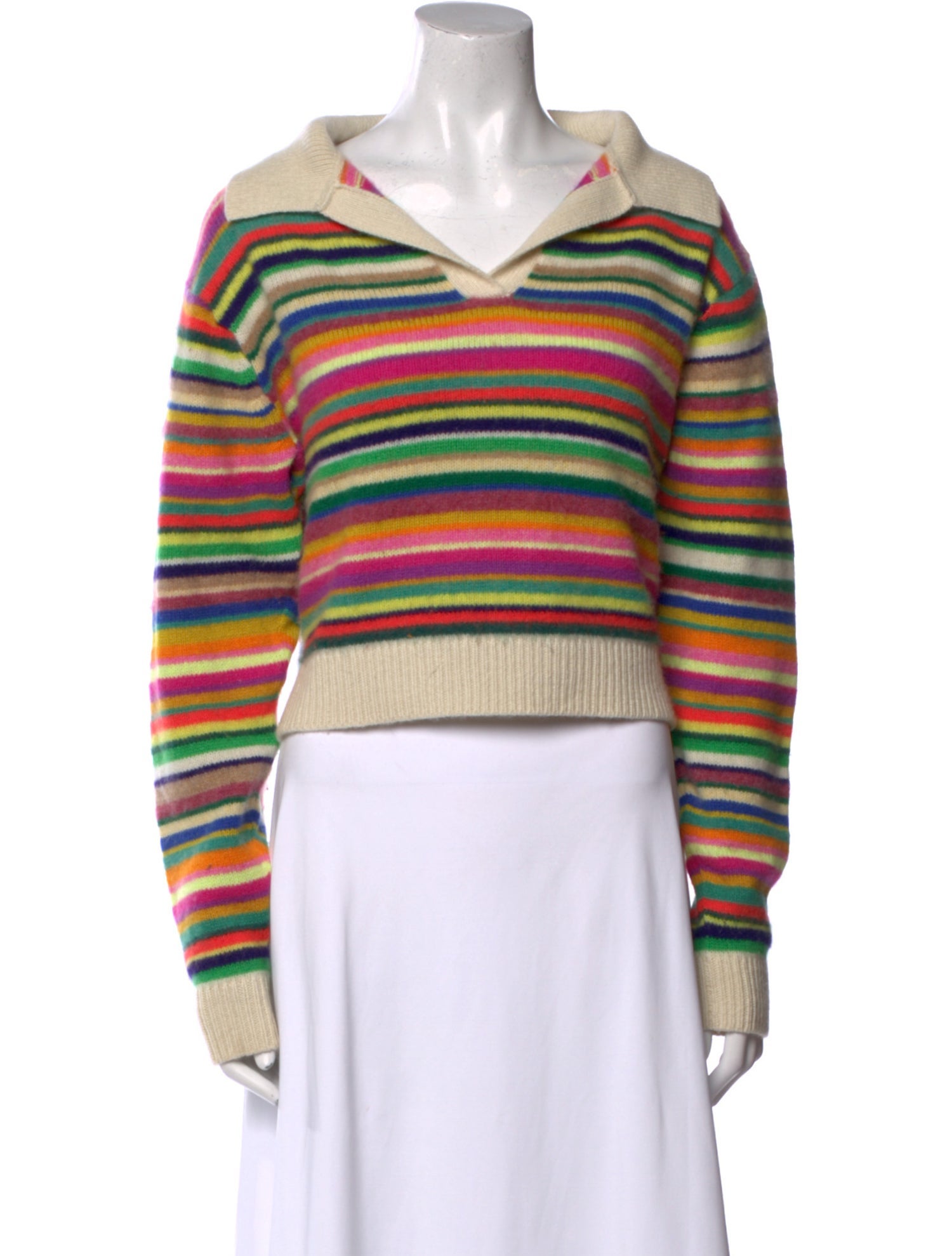 The Elder Statesman Cashmere Striped Sweater