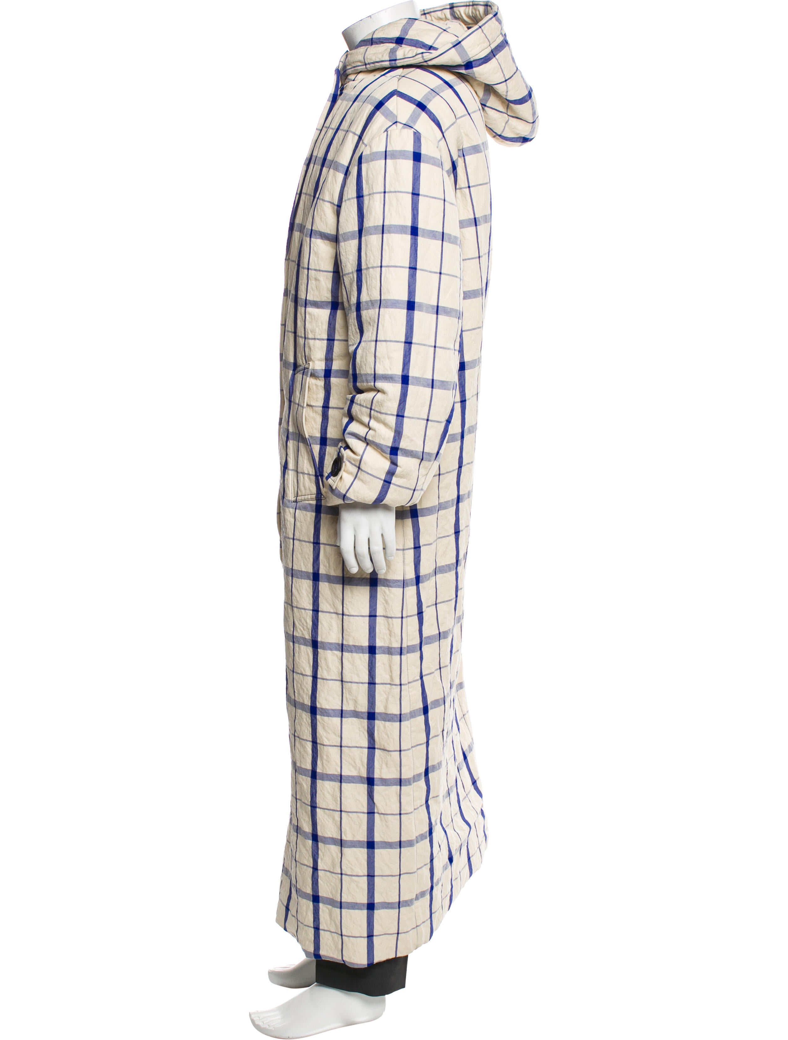 The Elder Statesman Plaid Print Overcoat