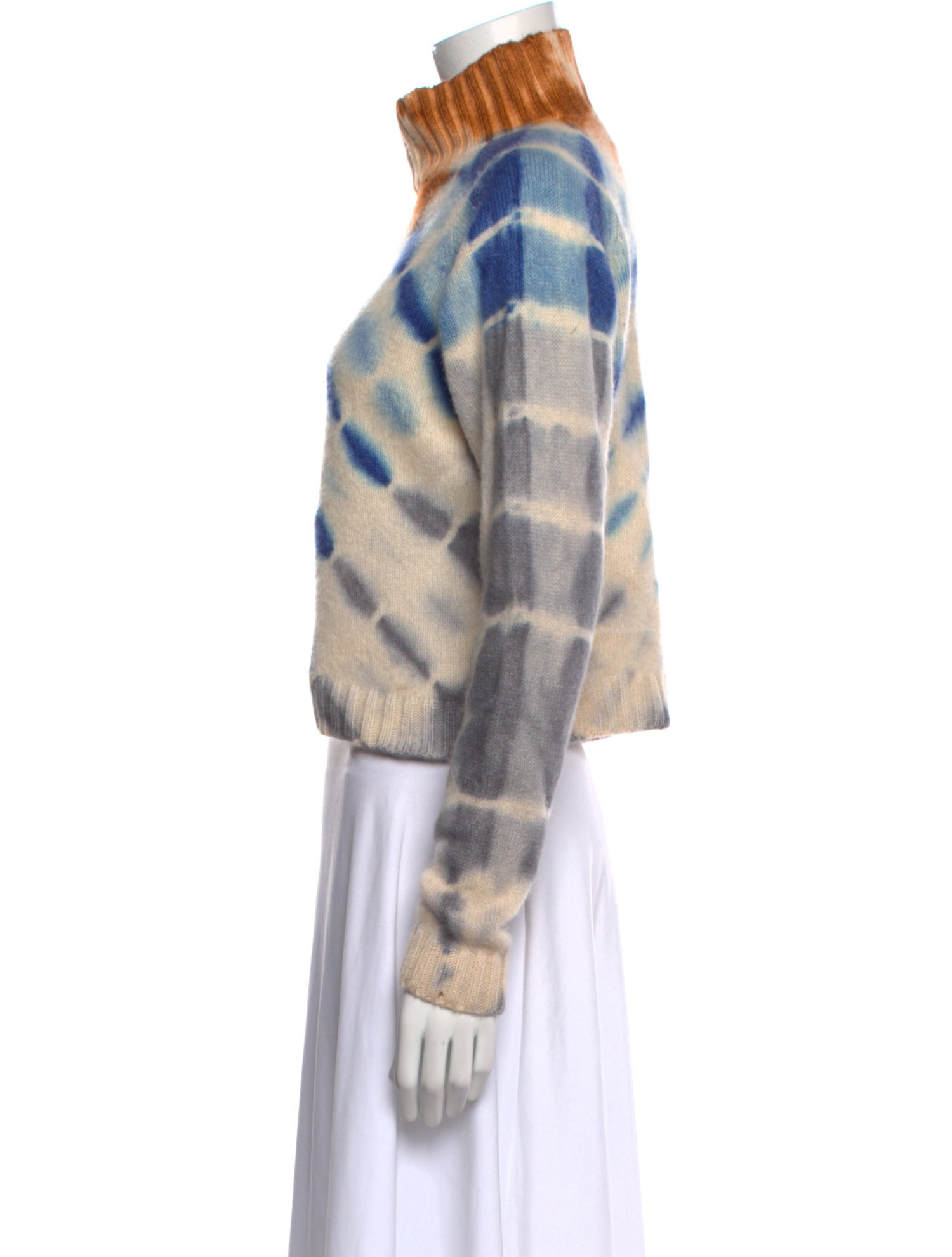 The Elder Statesman Cashmere Tie-Dye Print Sweater