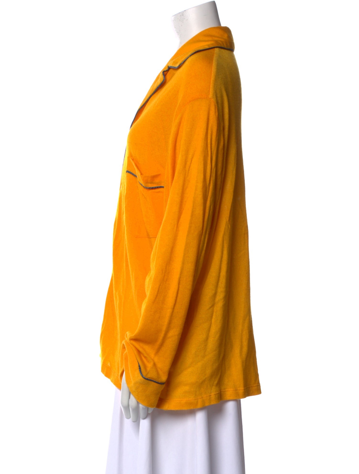 The Elder Statesman Cashmere Long Sleeve Button-Up Top w/ Tags