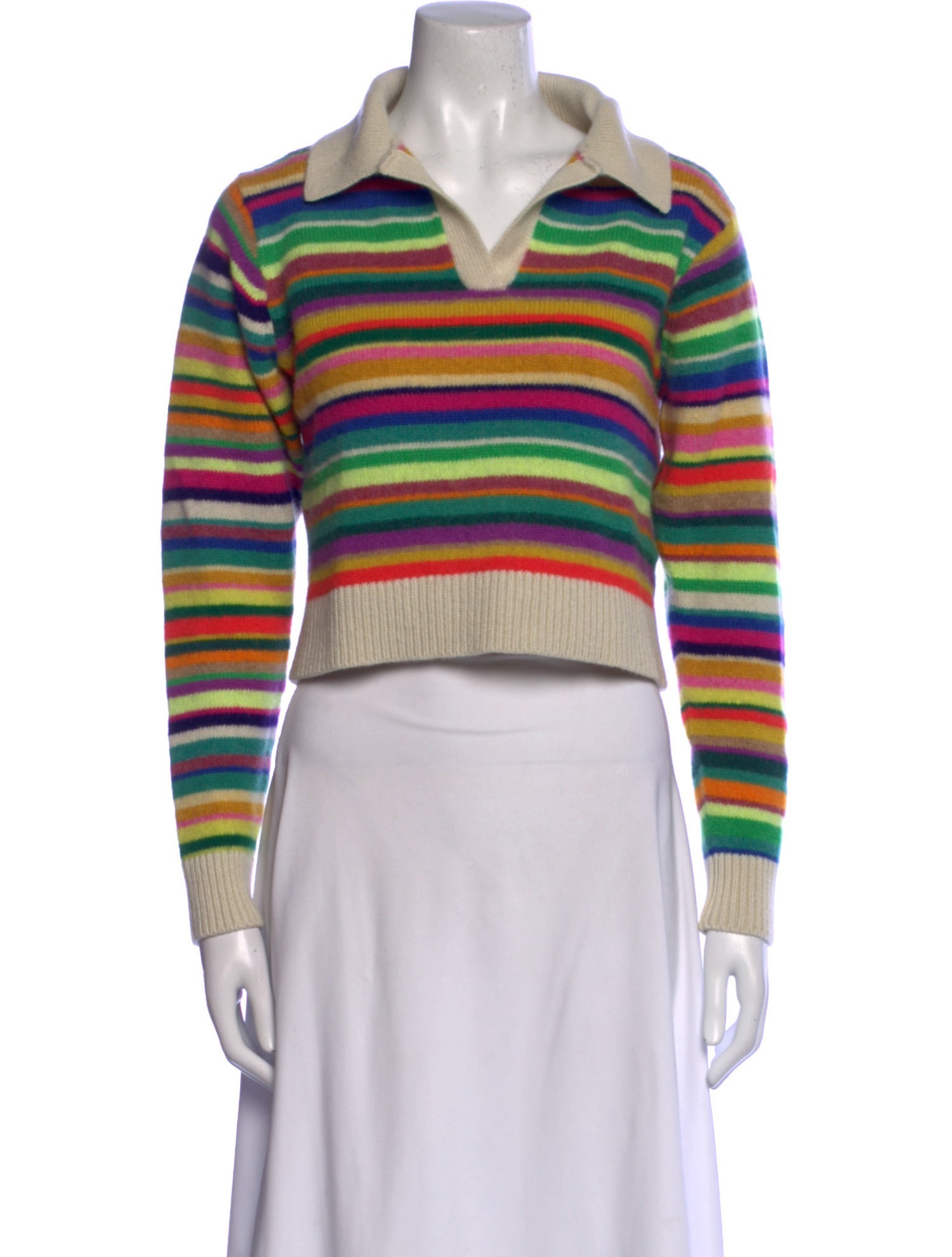 The Elder Statesman Cashmere Striped Sweater