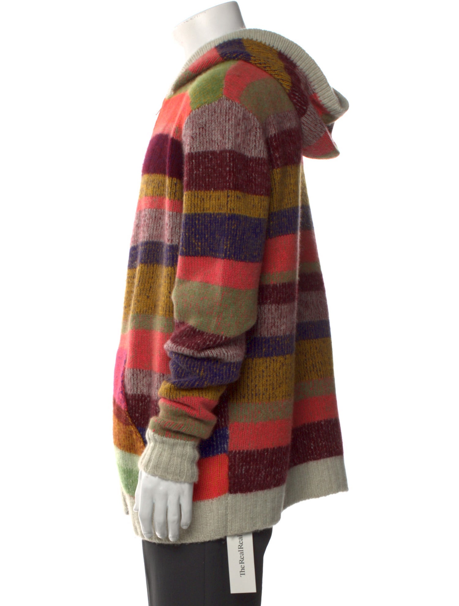 The Elder Statesman Cashmere Striped Cardigan