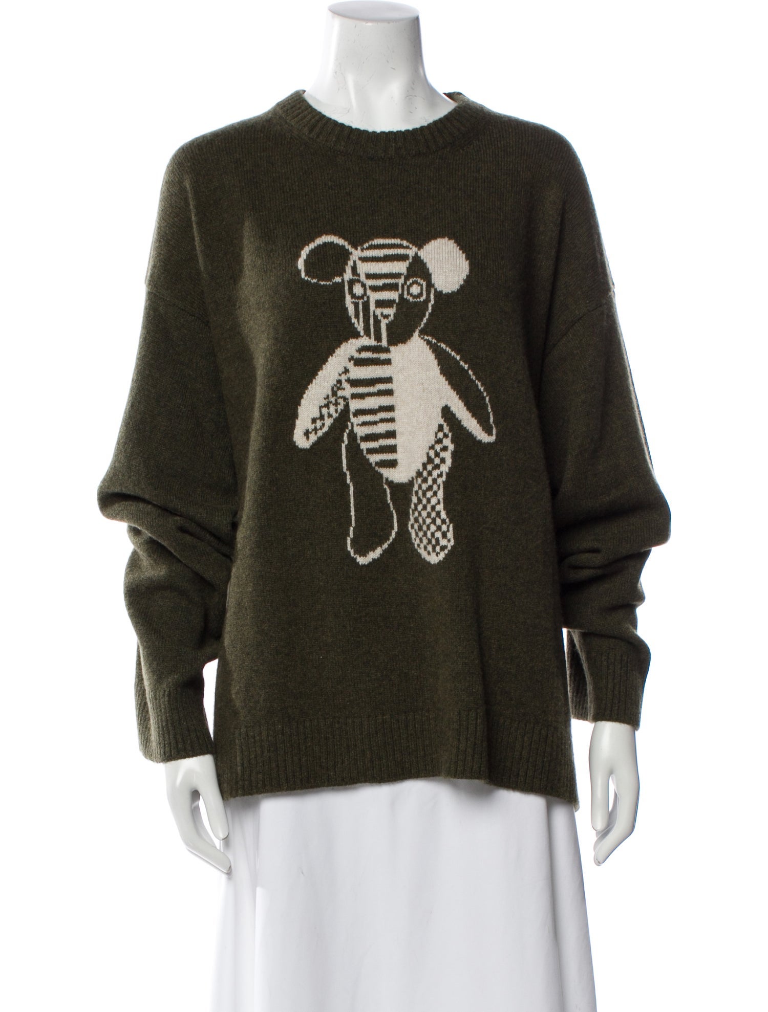 The Elder Statesman Cashmere Graphic Print Sweater
