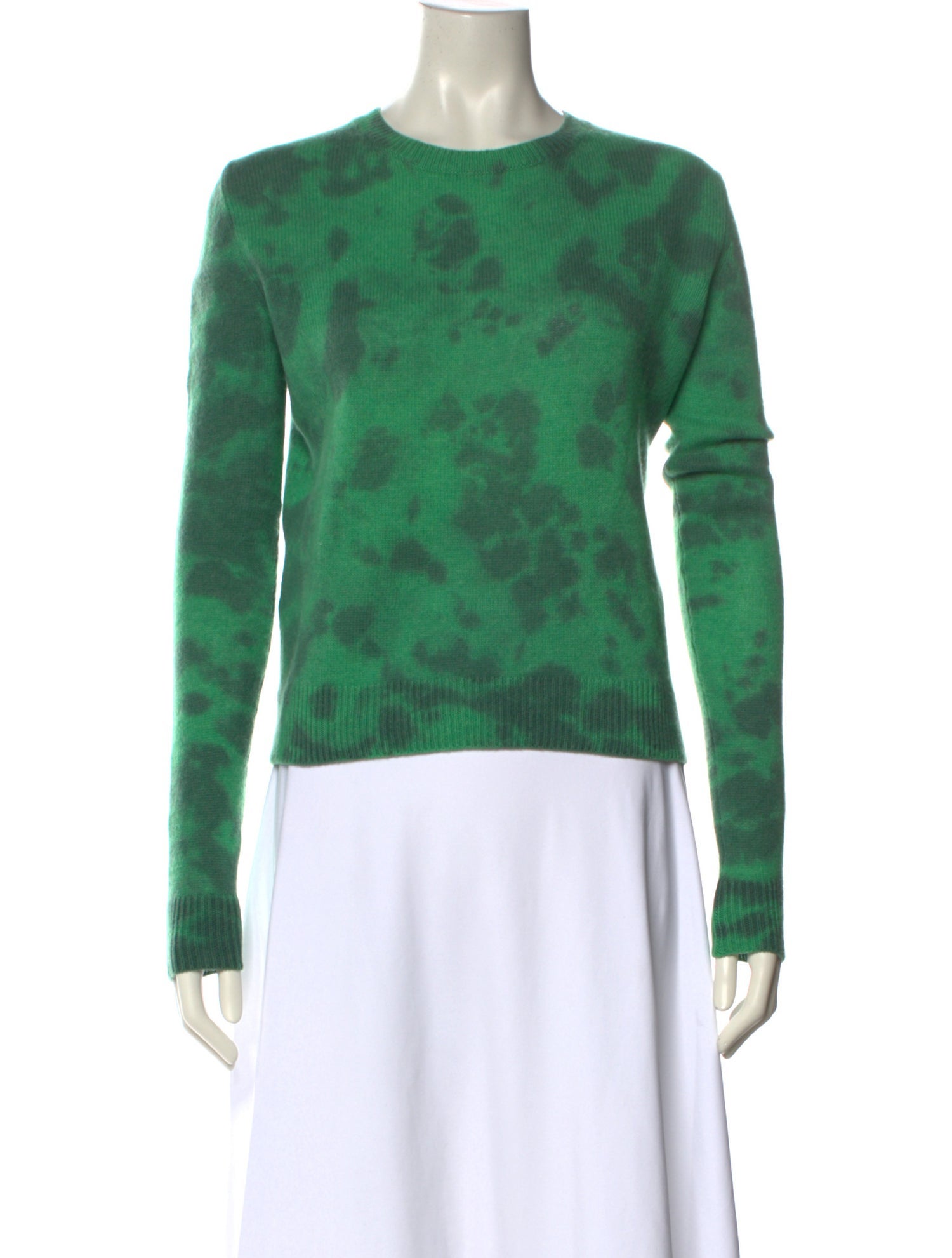 The Elder Statesman Tie-Dye Print Crew Neck Sweater