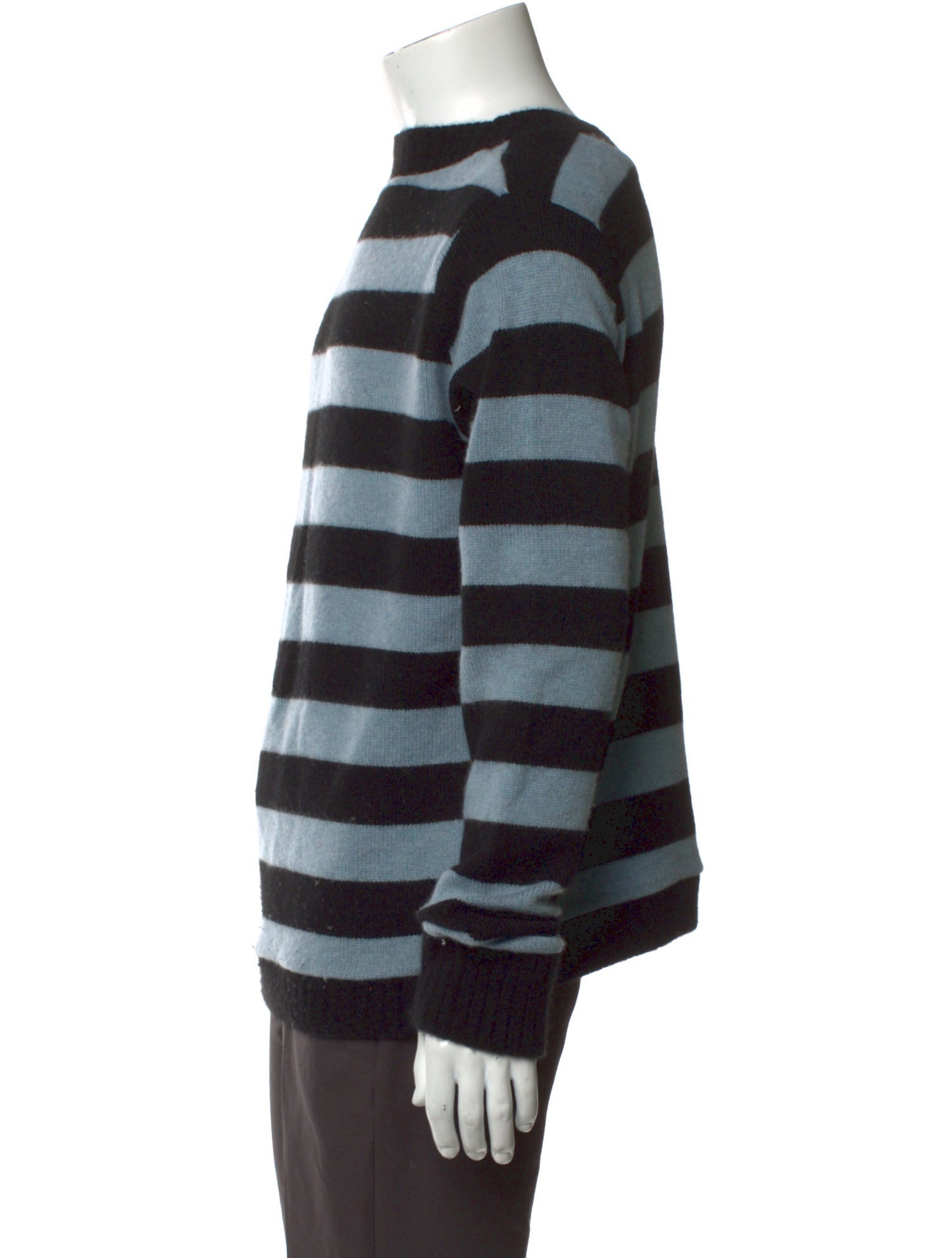 The Elder Statesman Cashmere Striped Pullover