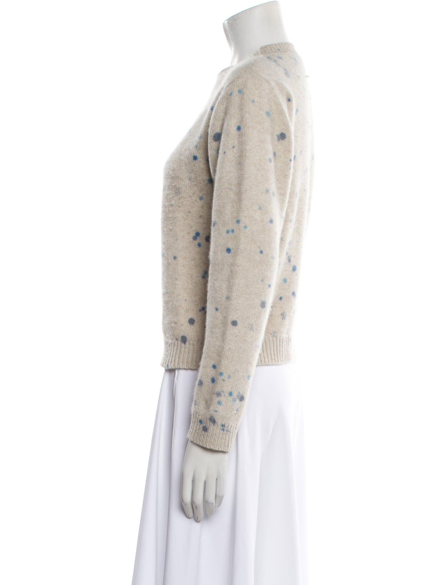 The Elder Statesman Cashmere Printed Sweater