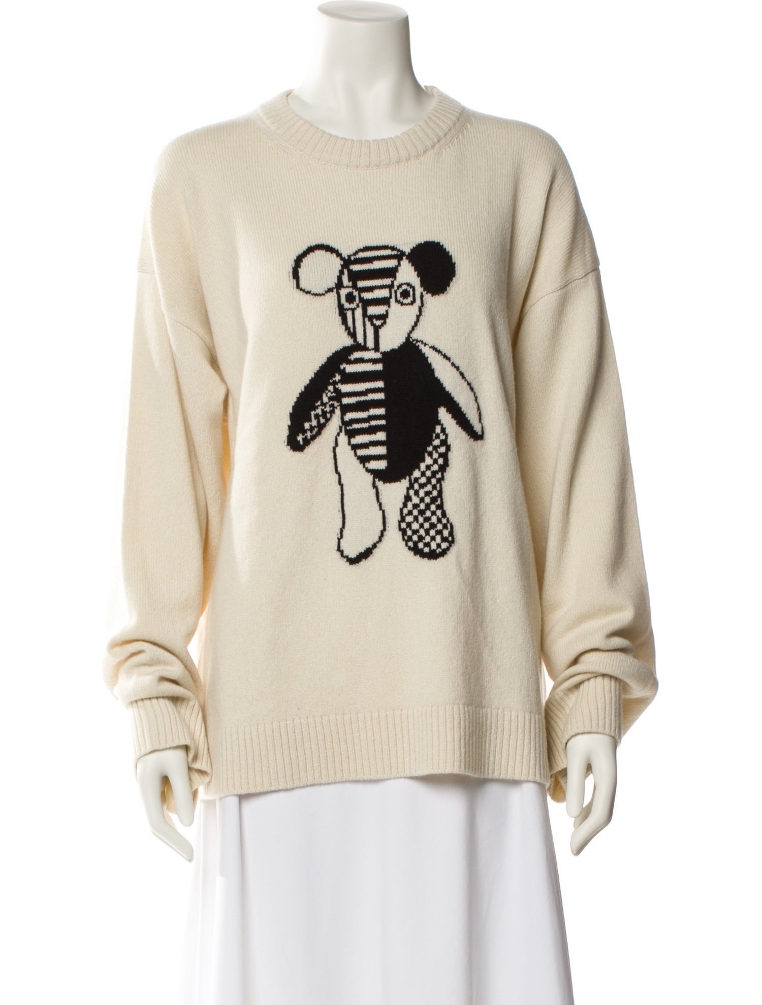 The Elder Statesman Cashmere Graphic Print Sweater w/ Tags