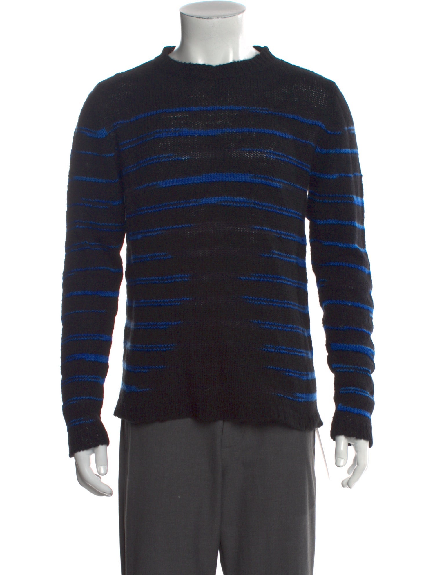 The Elder Statesman Cashmere Striped Pullover