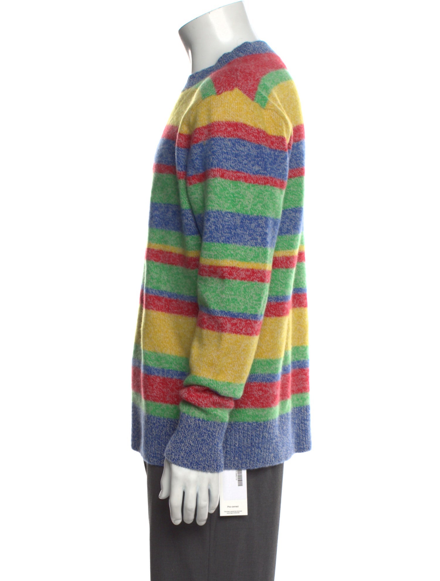 The Elder Statesman Cashmere Striped Pullover