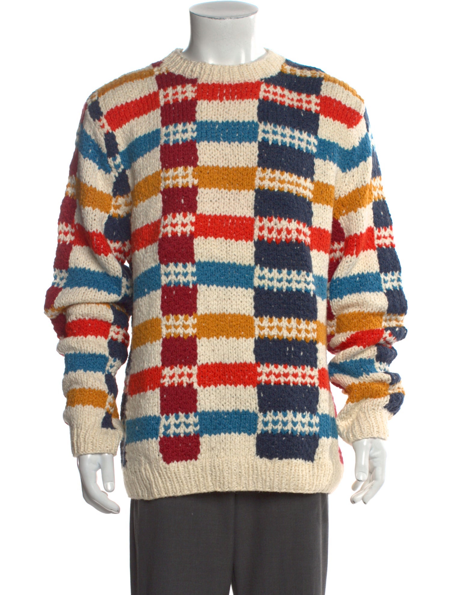 The Elder Statesman Patterned Crew Neck Pullover