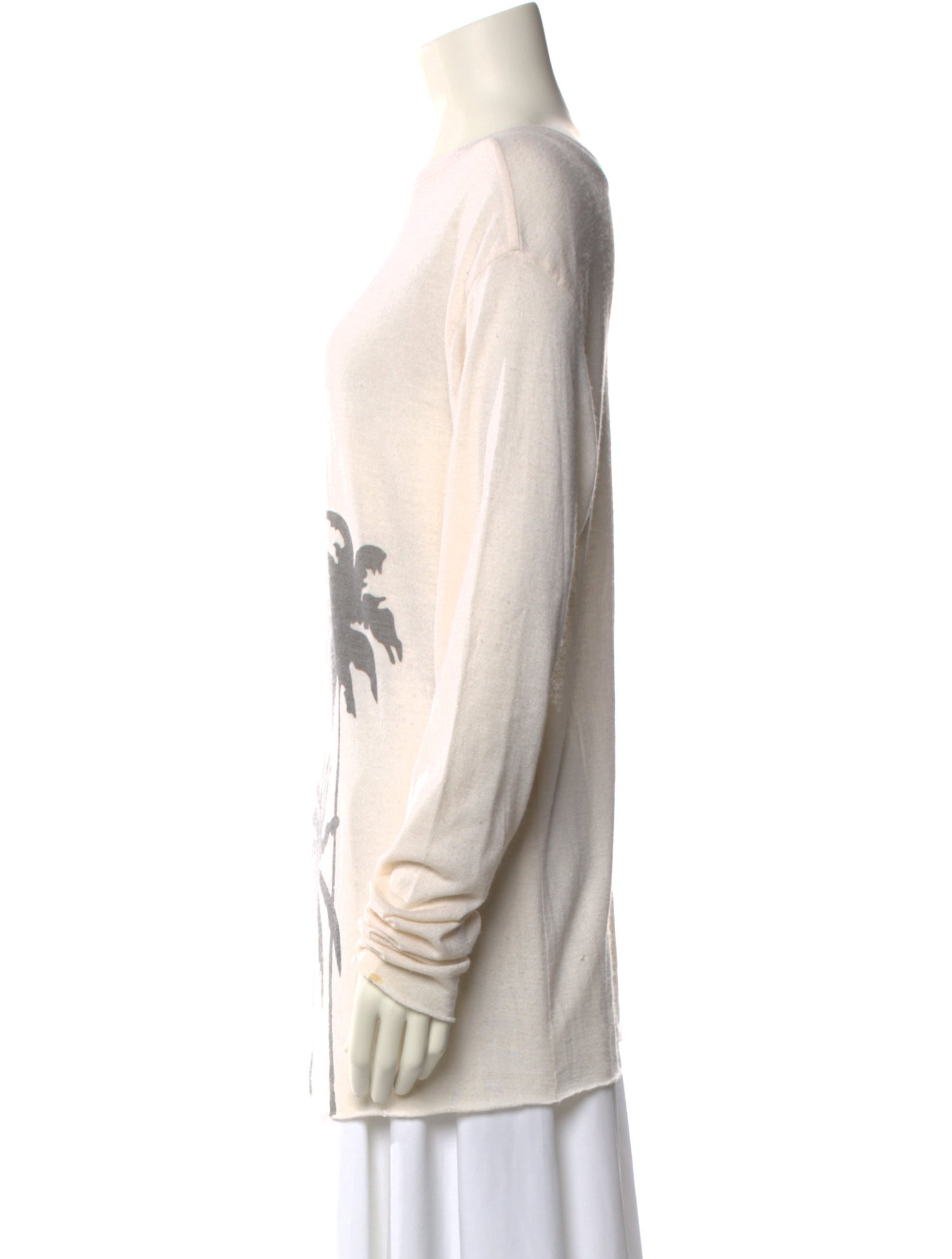 The Elder Statesman Cashmere Bateau Neckline Sweater