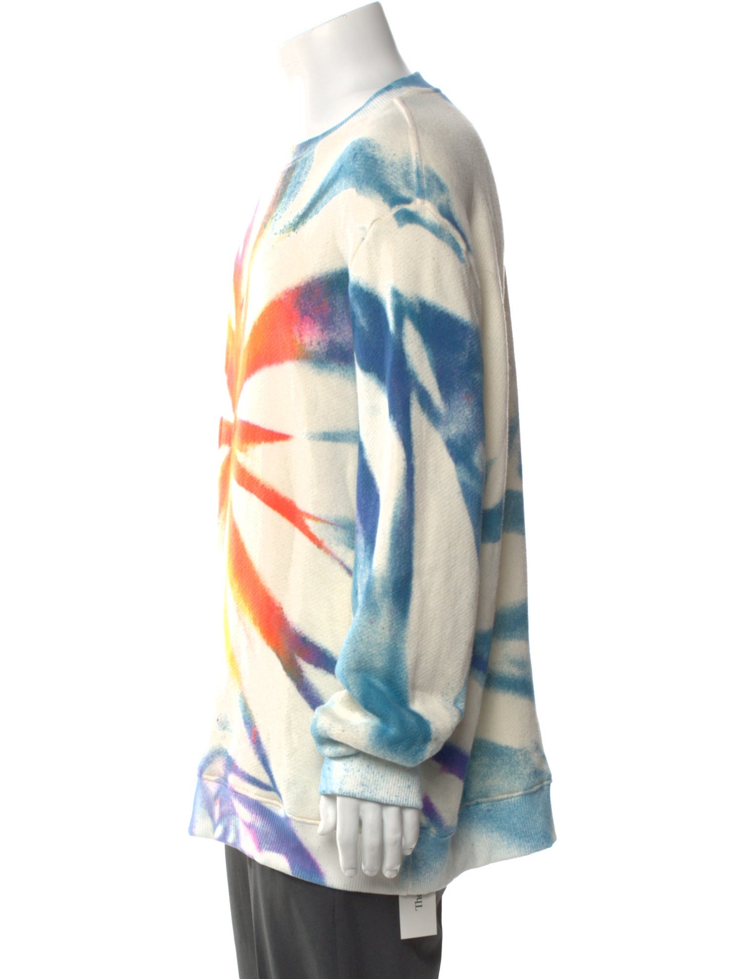 The Elder Statesman Tie-Dye Print Crew Neck Pullover