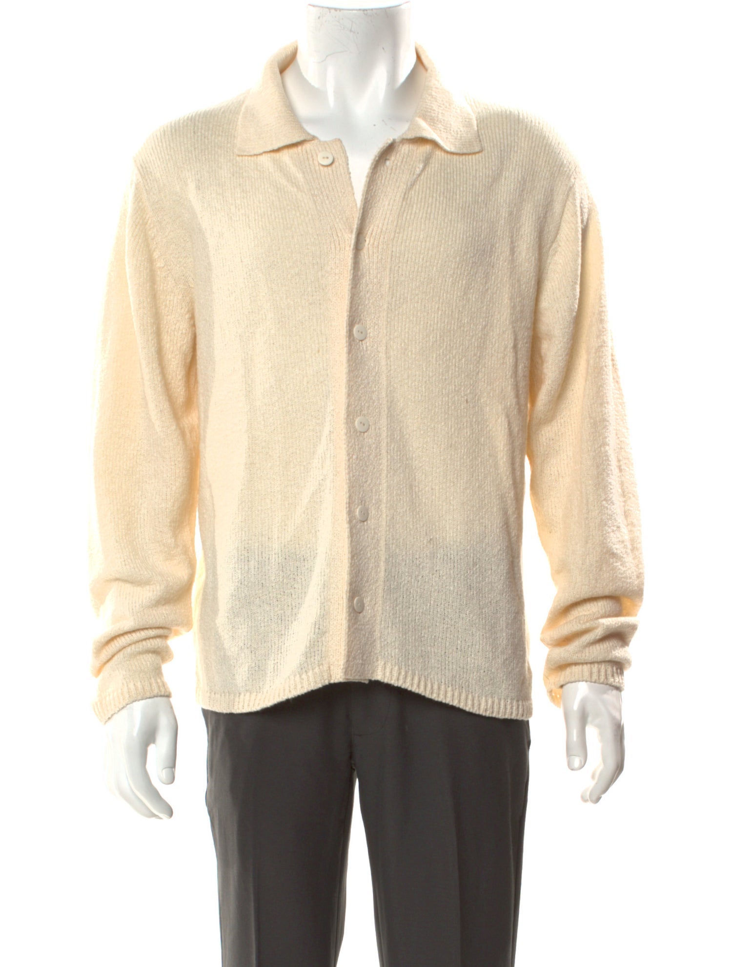 The Elder Statesman Mock Neck Long Sleeve Cardigan