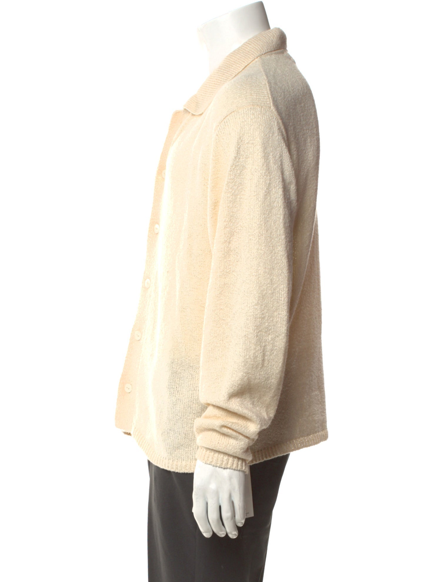The Elder Statesman Mock Neck Long Sleeve Cardigan