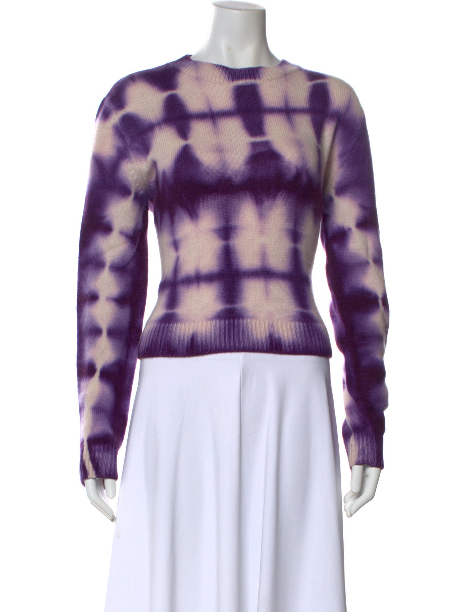 The Elder Statesman Cashmere Tie-Dye Print Sweater