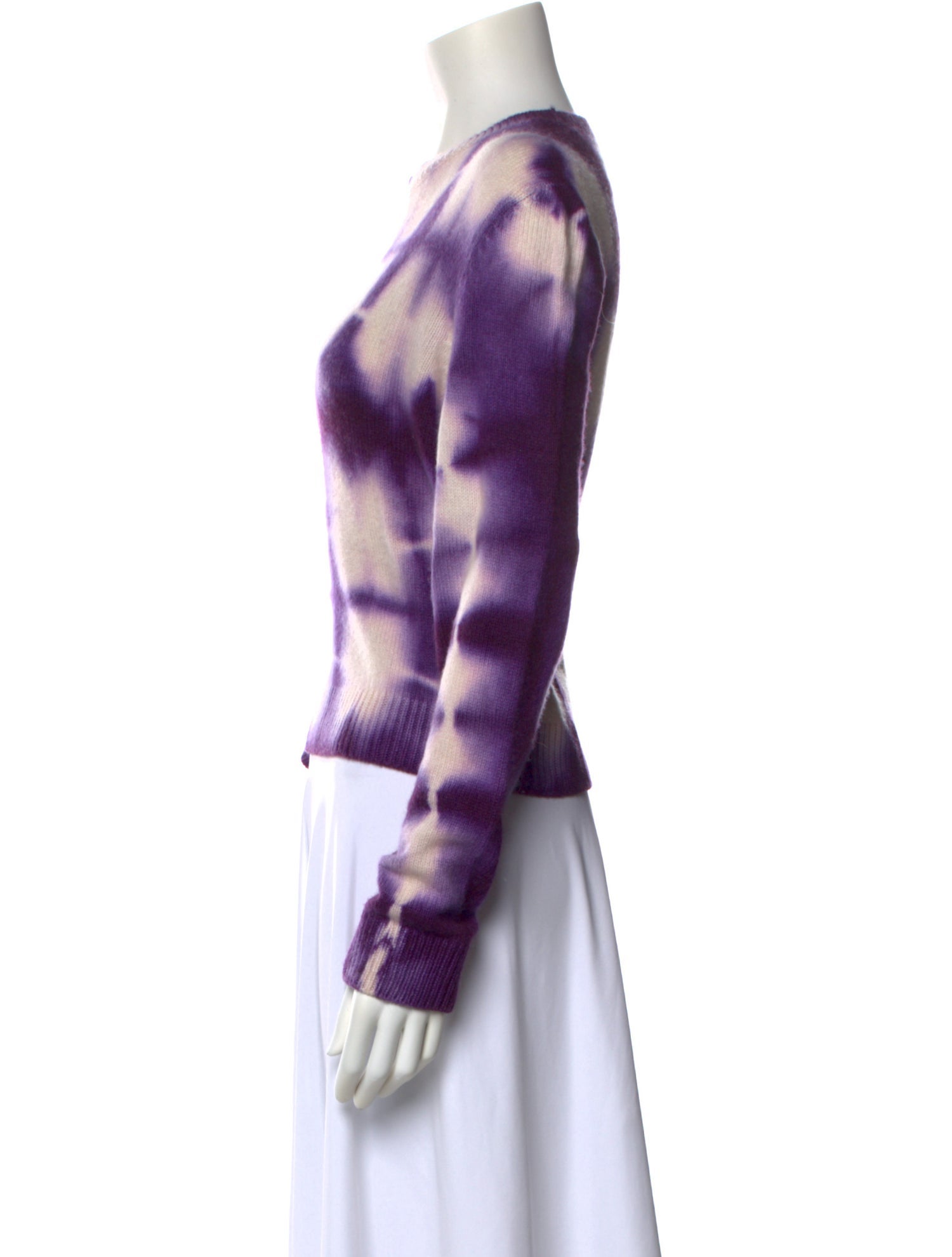 The Elder Statesman Cashmere Tie-Dye Print Sweater