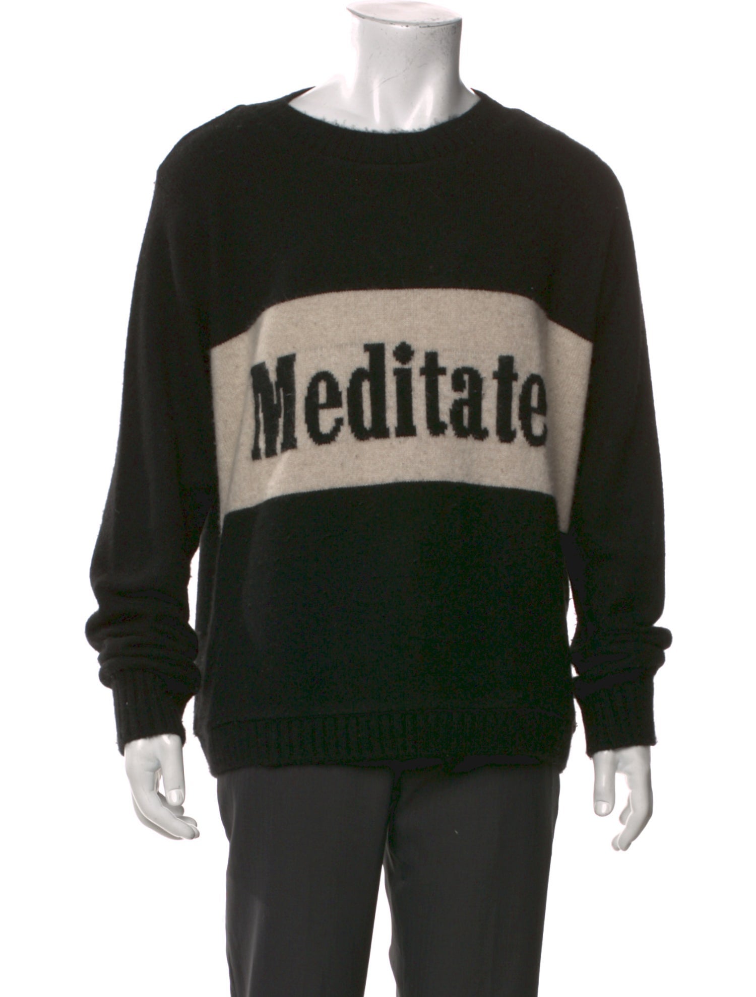 The Elder Statesman Cashmere Graphic Print Pullover