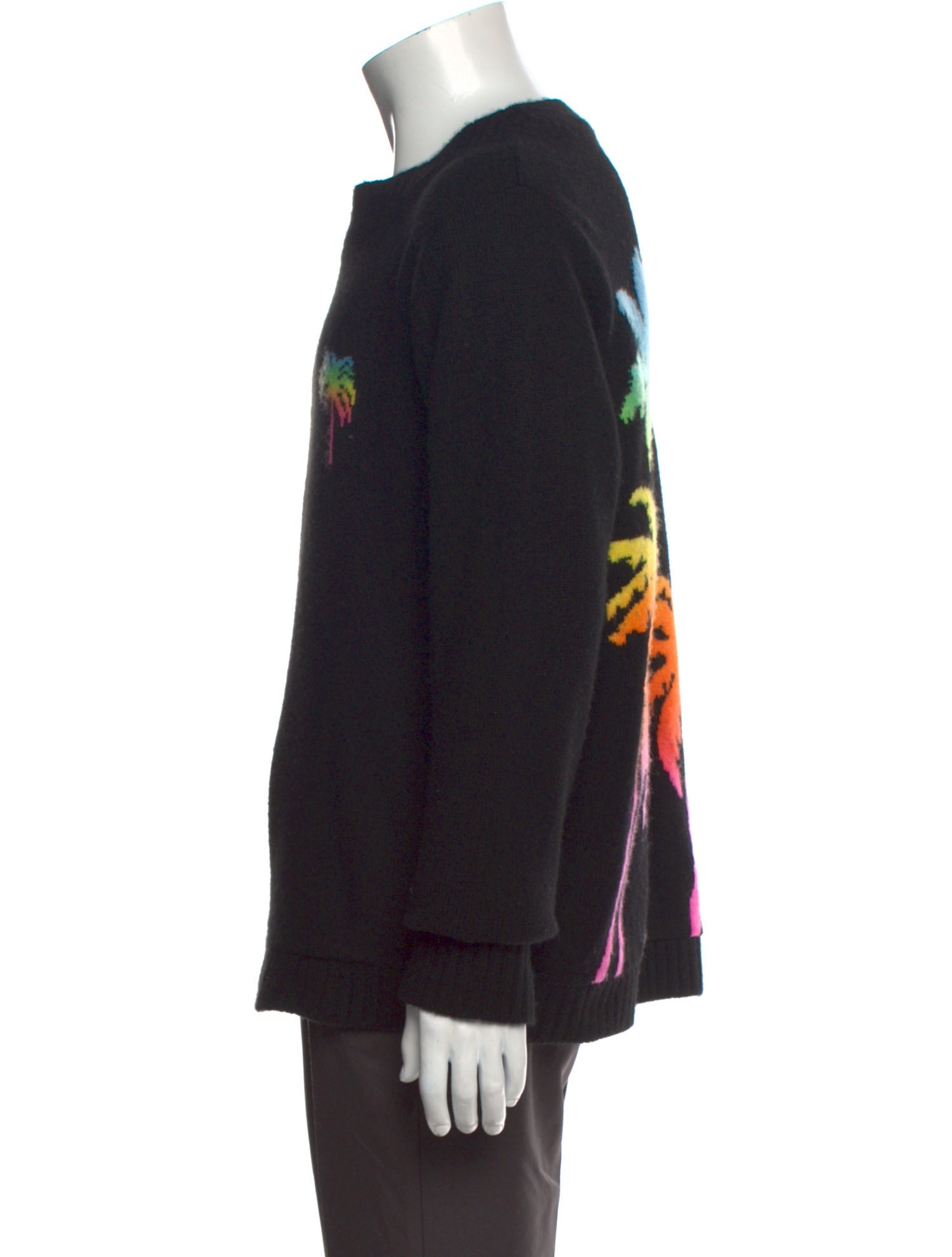 The Elder Statesman Cashmere Graphic Print Pullover