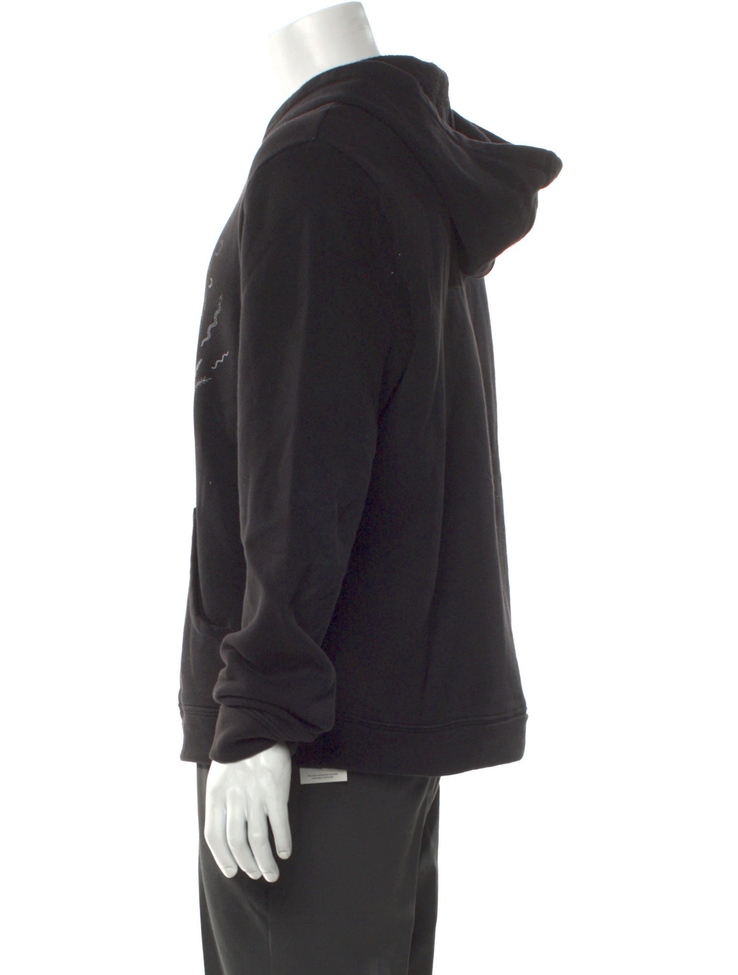 The Elder Statesman Graphic Print V-Neck Hoodie