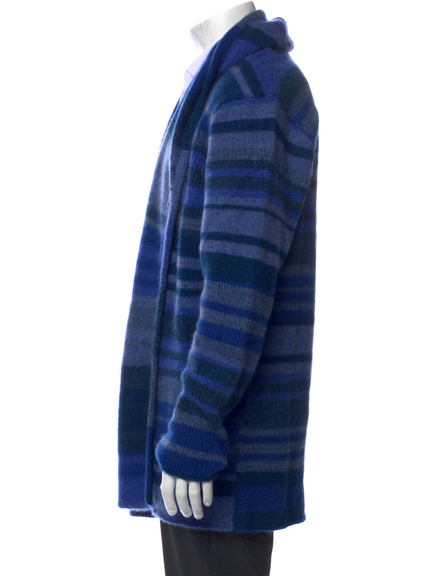 The Elder Statesman Cashmere Striped Cardigan