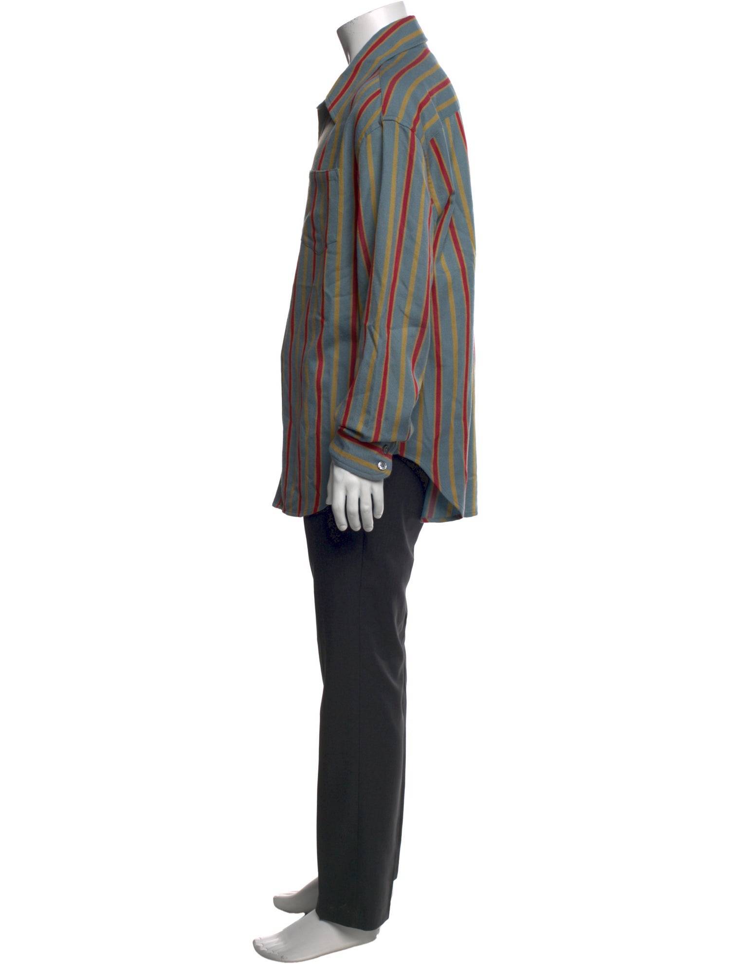 The Elder Statesman Striped Long Sleeve Shirt