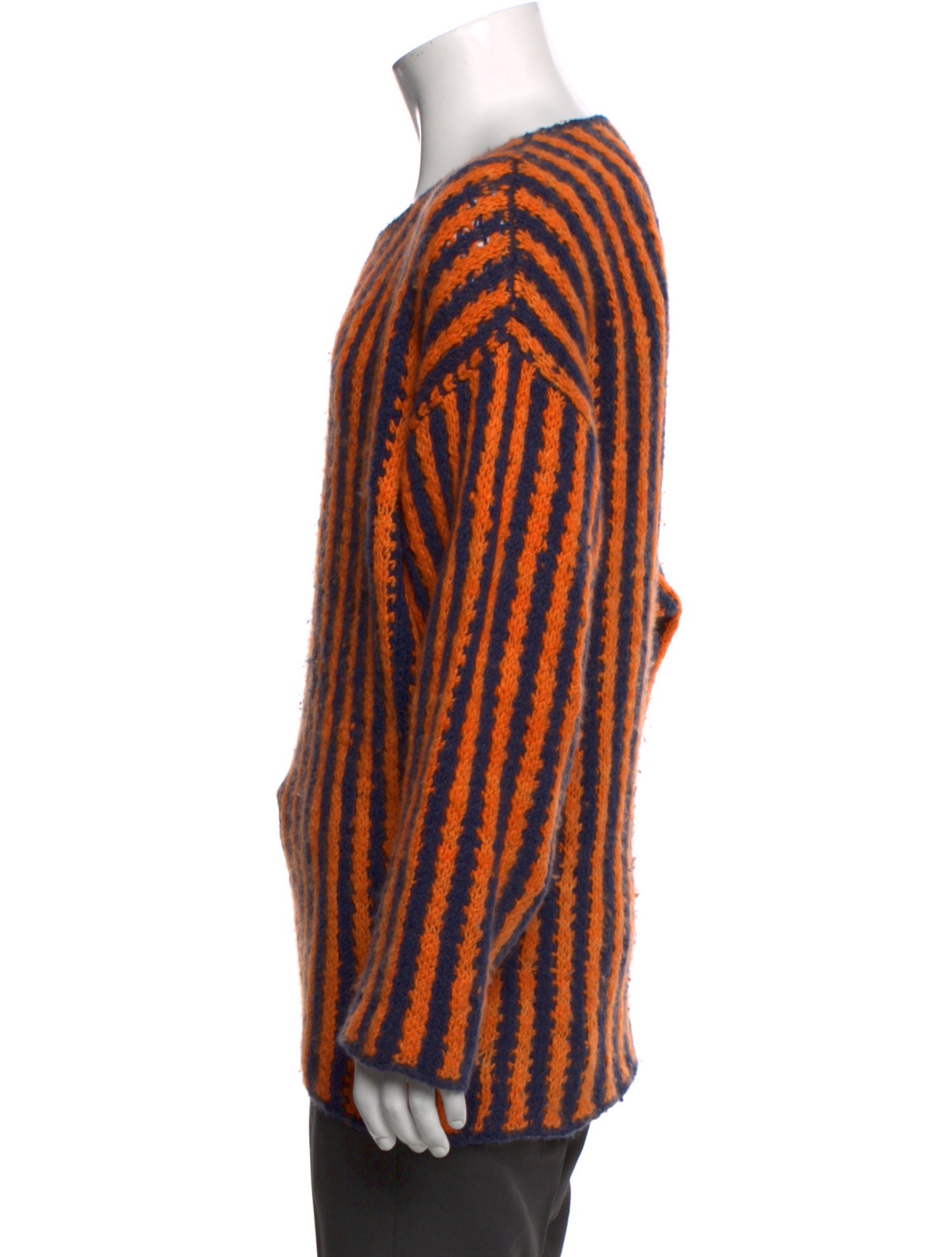 The Elder Statesman Cashmere Striped Pullover