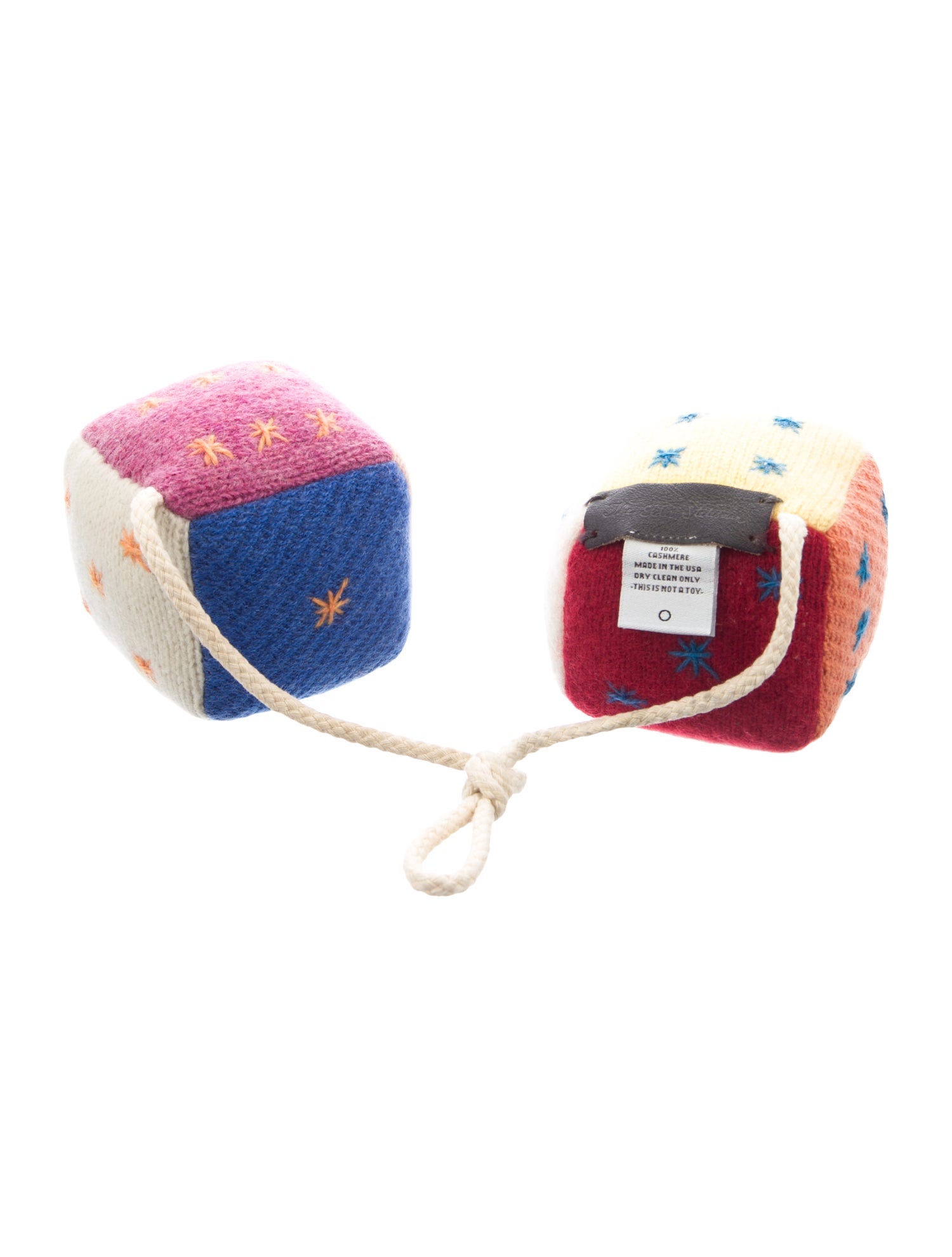 The Elder Statesman Cashmere Hanging Dice