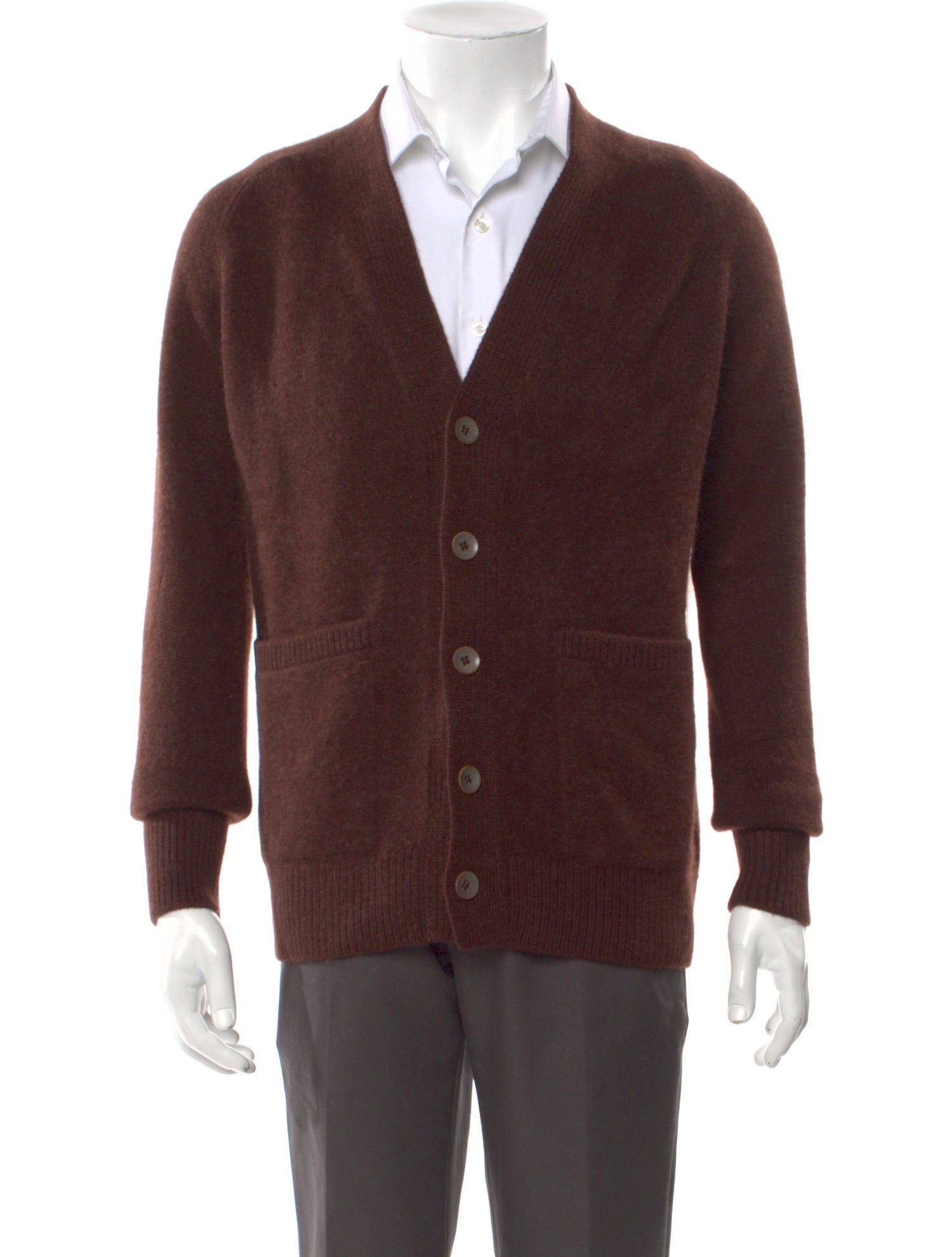 The Elder Statesman Cashmere V-Neck Cardigan w/ Tags