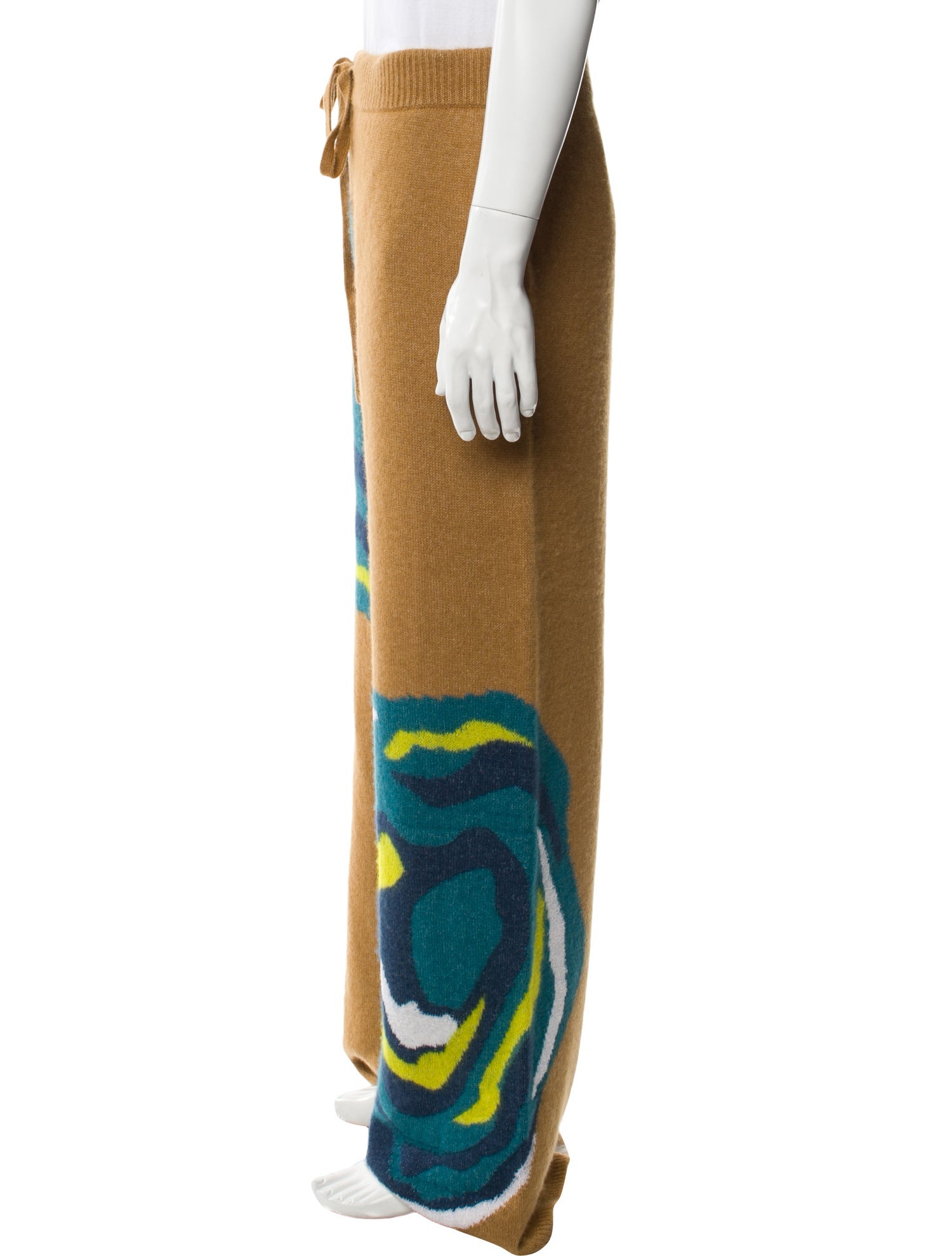 The Elder Statesman Cashmere Printed Lounge Bottoms w/ Tags