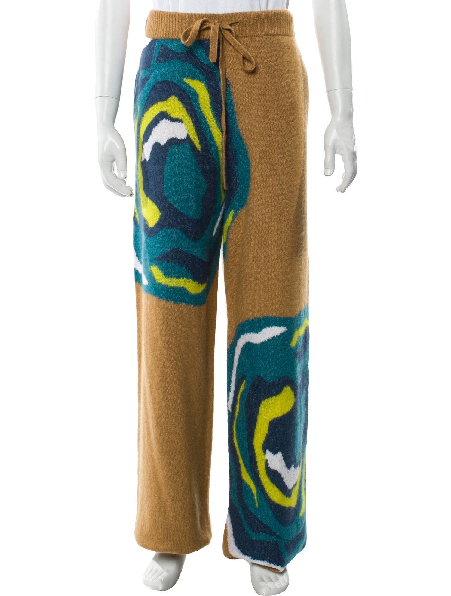 The Elder Statesman Cashmere Printed Lounge Bottoms w/ Tags