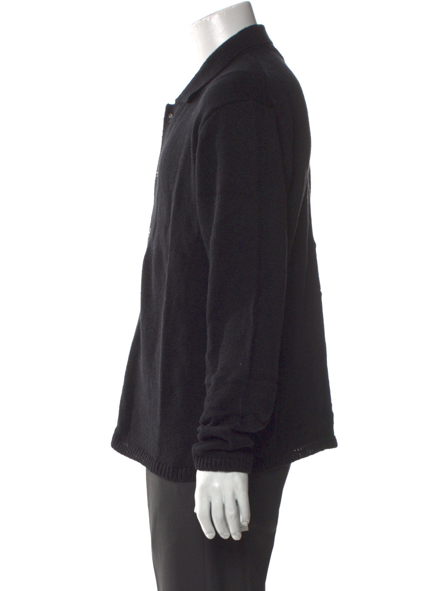 The Elder Statesman Mock Neck Long Sleeve Cardigan