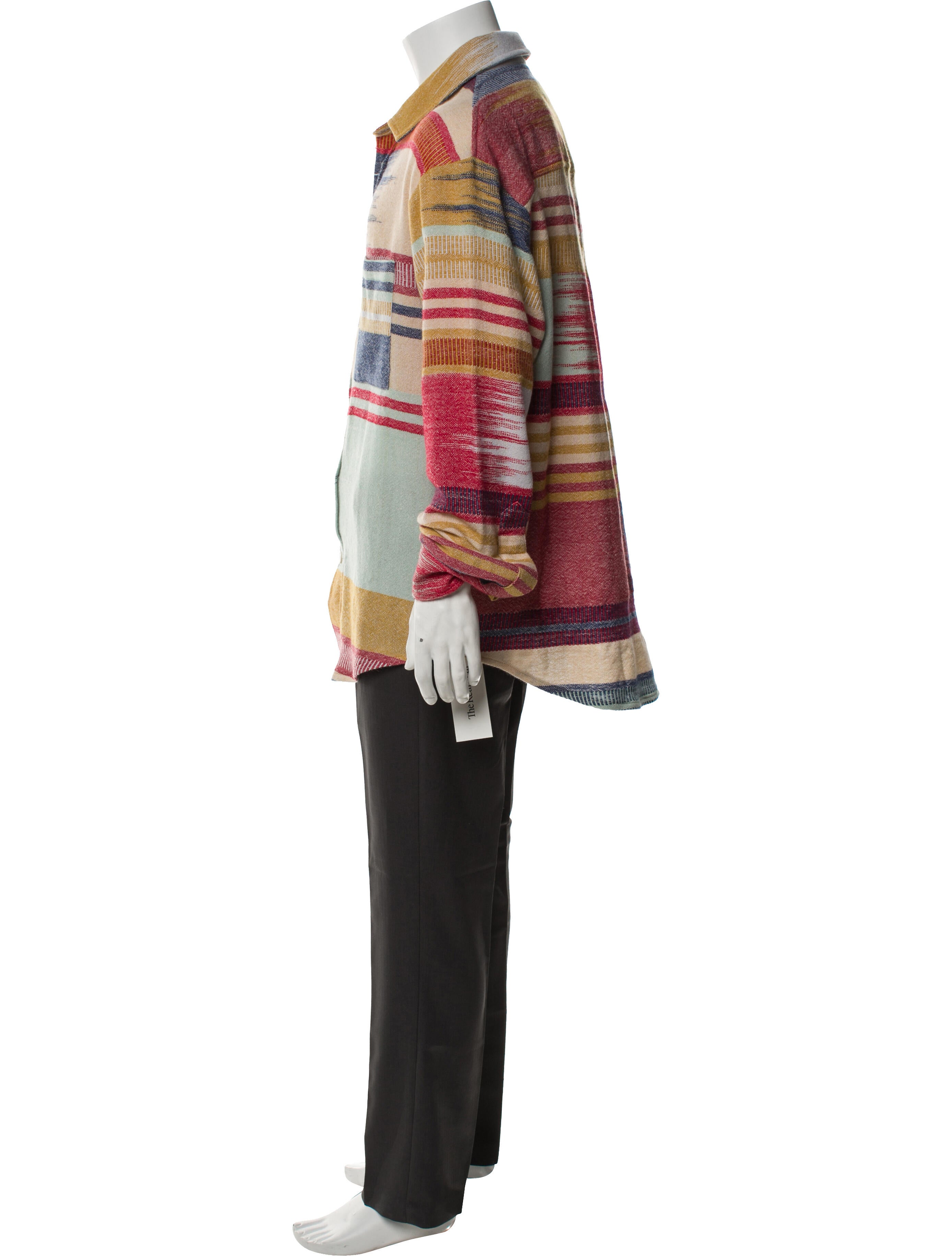 The Elder Statesman Cashmere Graphic Print Shirt