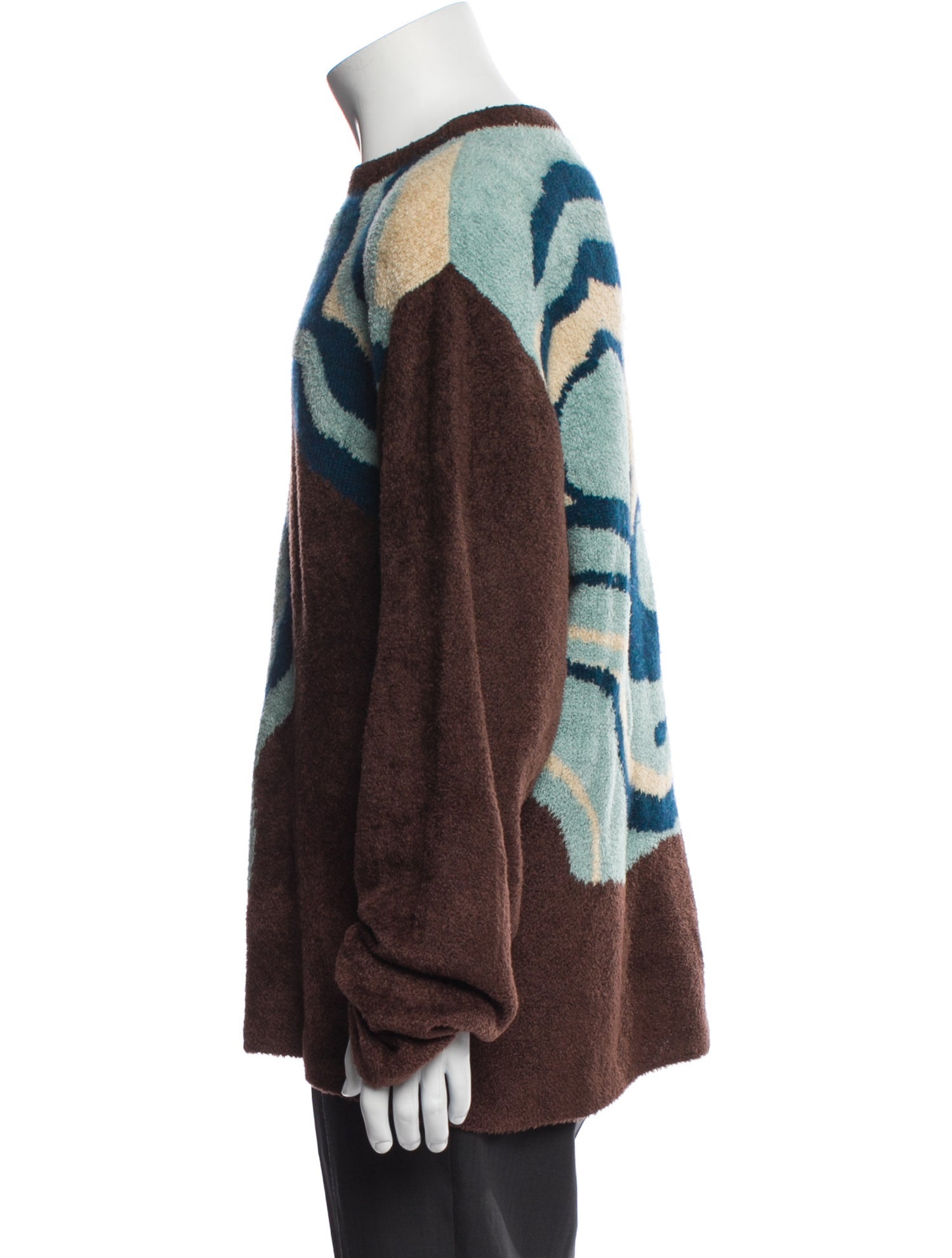 The Elder Statesman Printed Crew Neck Pullover