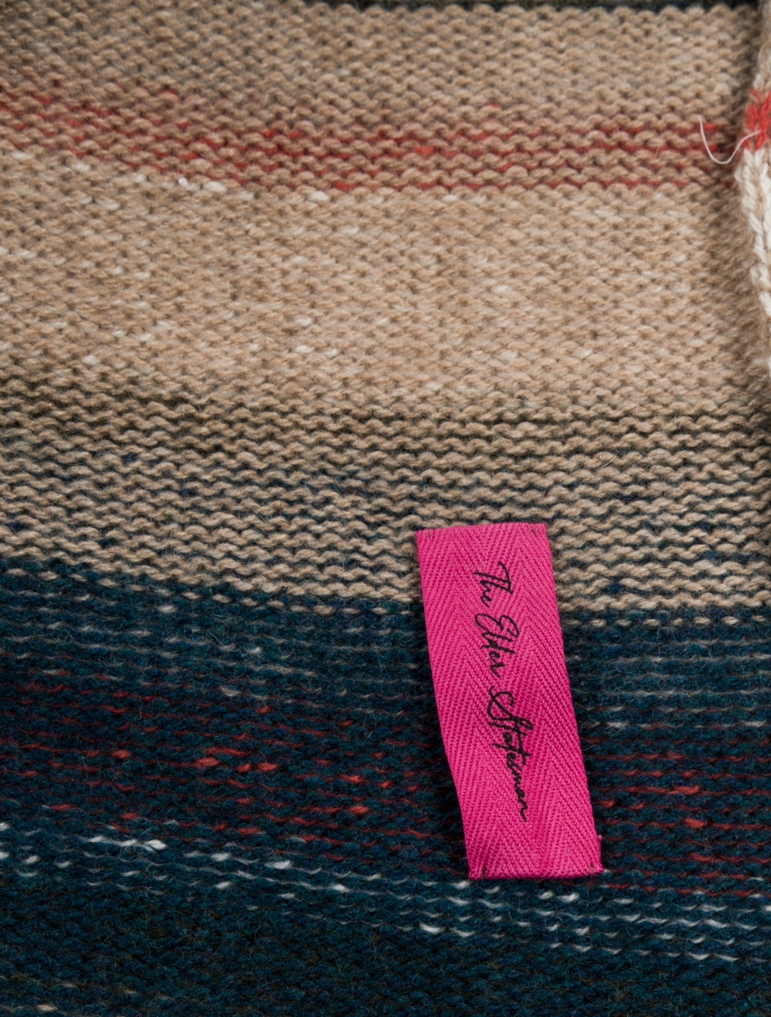 The Elder Statesman Pattern Print Throw Blanket